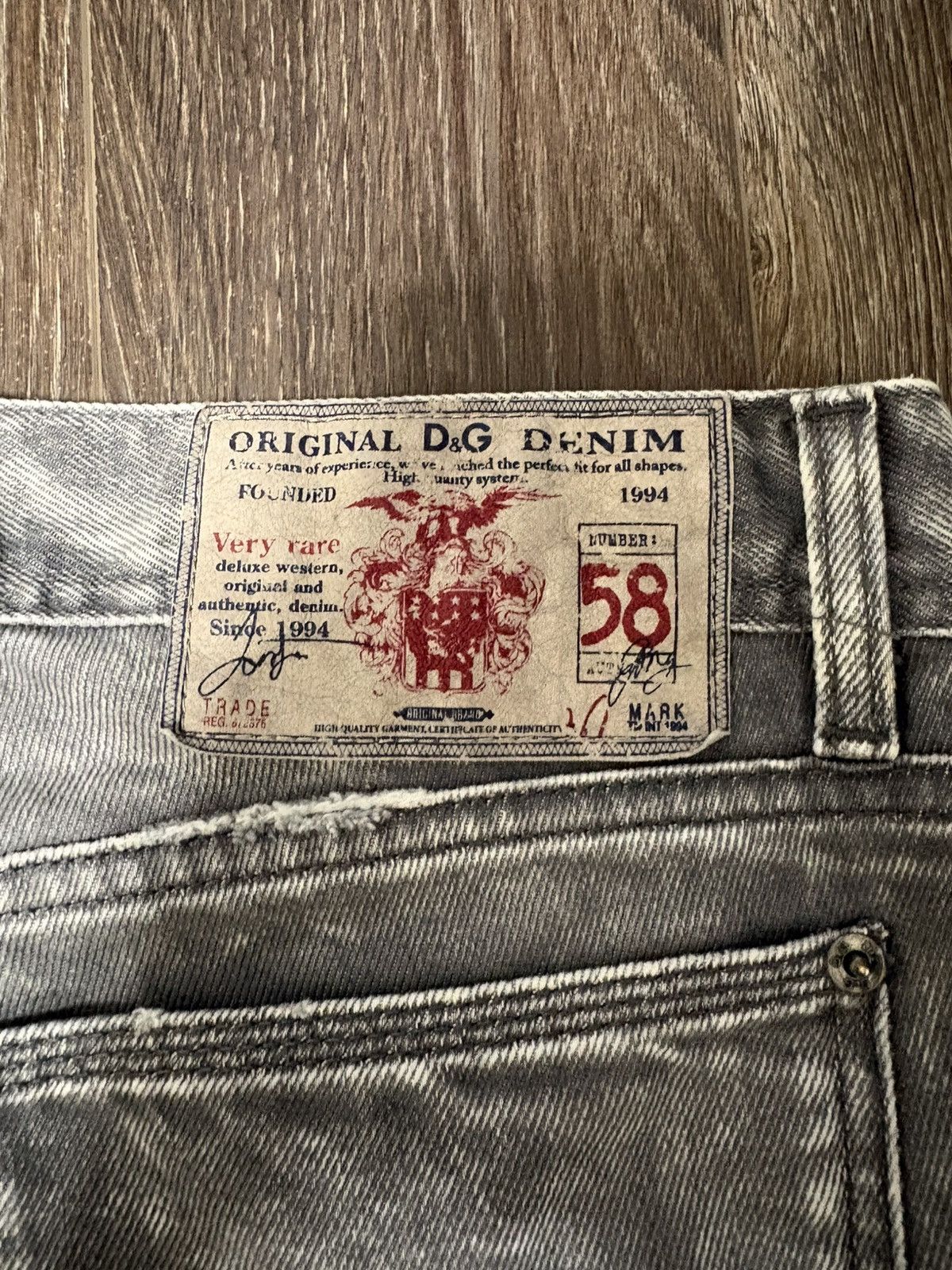 Dolce & Gabbana D&G Grey Distressed Denim Magic Jeans Size US 31 - 5 Thumbnail