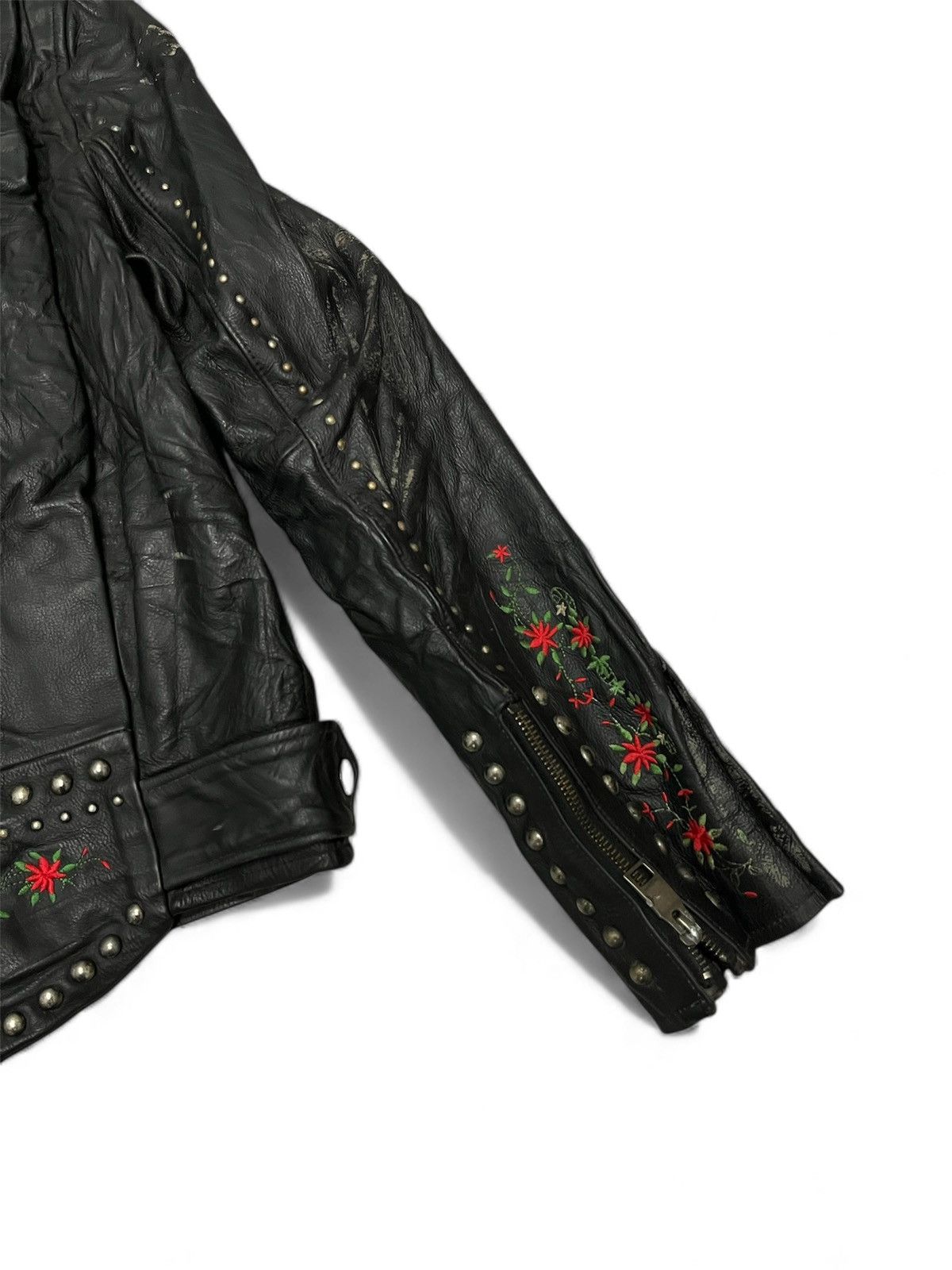 Vintage Moussy leather biker jacket by the Tokyo-based Size US S / EU 44-46 / 1 - 5 Thumbnail