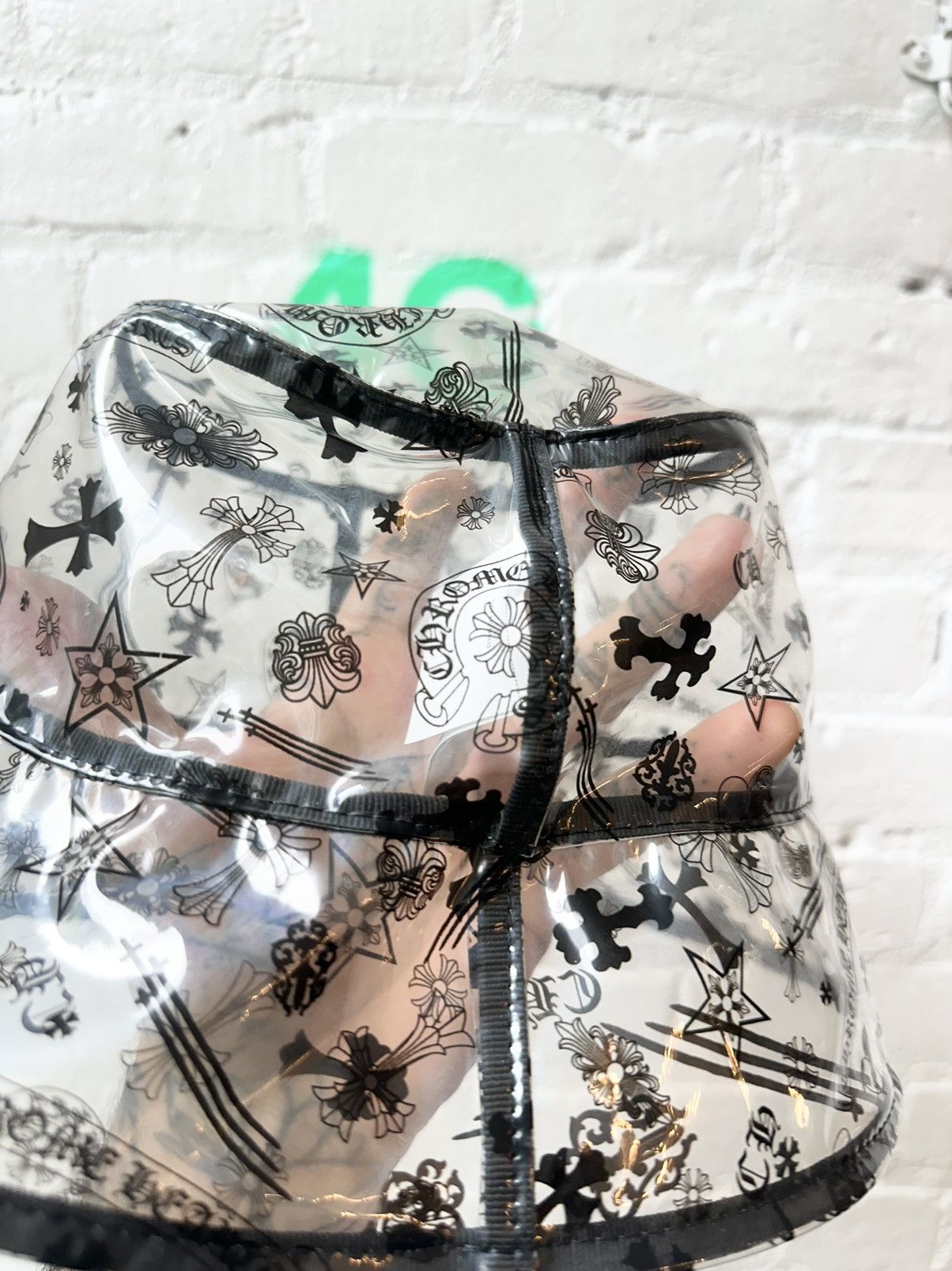 Chrome Hearts RARE! CHROME HEARTS CLEAR SEE THROUGH BUCKET HAT Size ONE SIZE - 3 Thumbnail