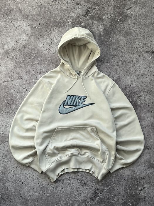 Cream nike hoodie vintage hot sale