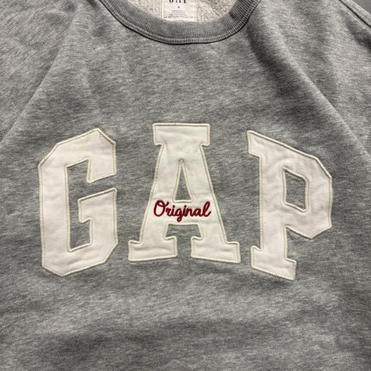 Gap × Vintage Crazy Vintage Y2K/2000s Gap Grey Streetwear SweatShirt! Size US S / EU 44-46 / 1 - 2 Thumbnail