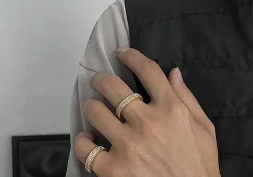 Designer × Vintage Vintage diamond-encrusted rings Size ONE SIZE - 3 Thumbnail