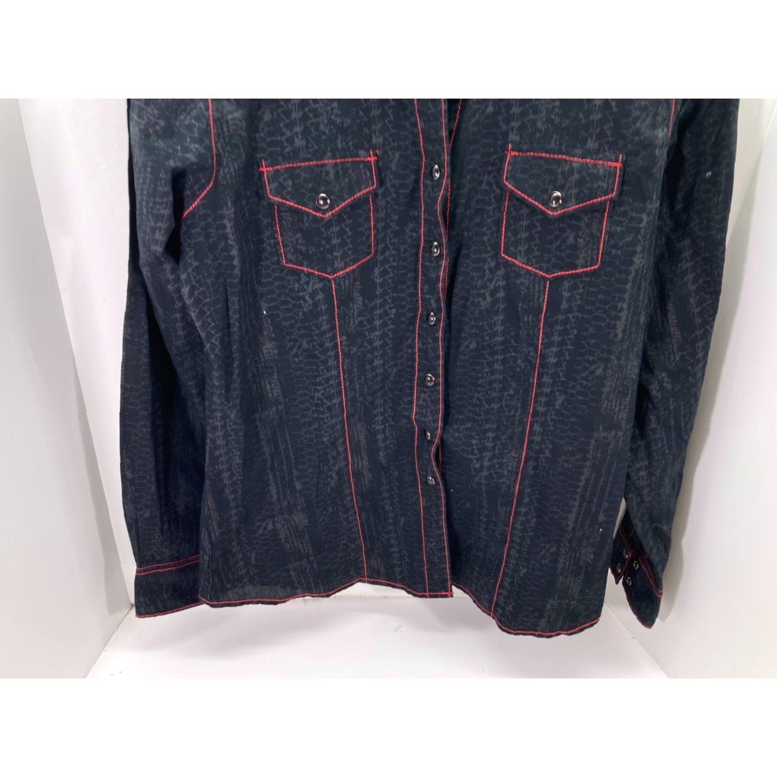 Vintage Cruel Girl Shirt Western Button-Up Womens L Black Geo Long Sleeve Cowgirl Rodeo Pockets Size L / US 10 / IT 46 - 5 Thumbnail