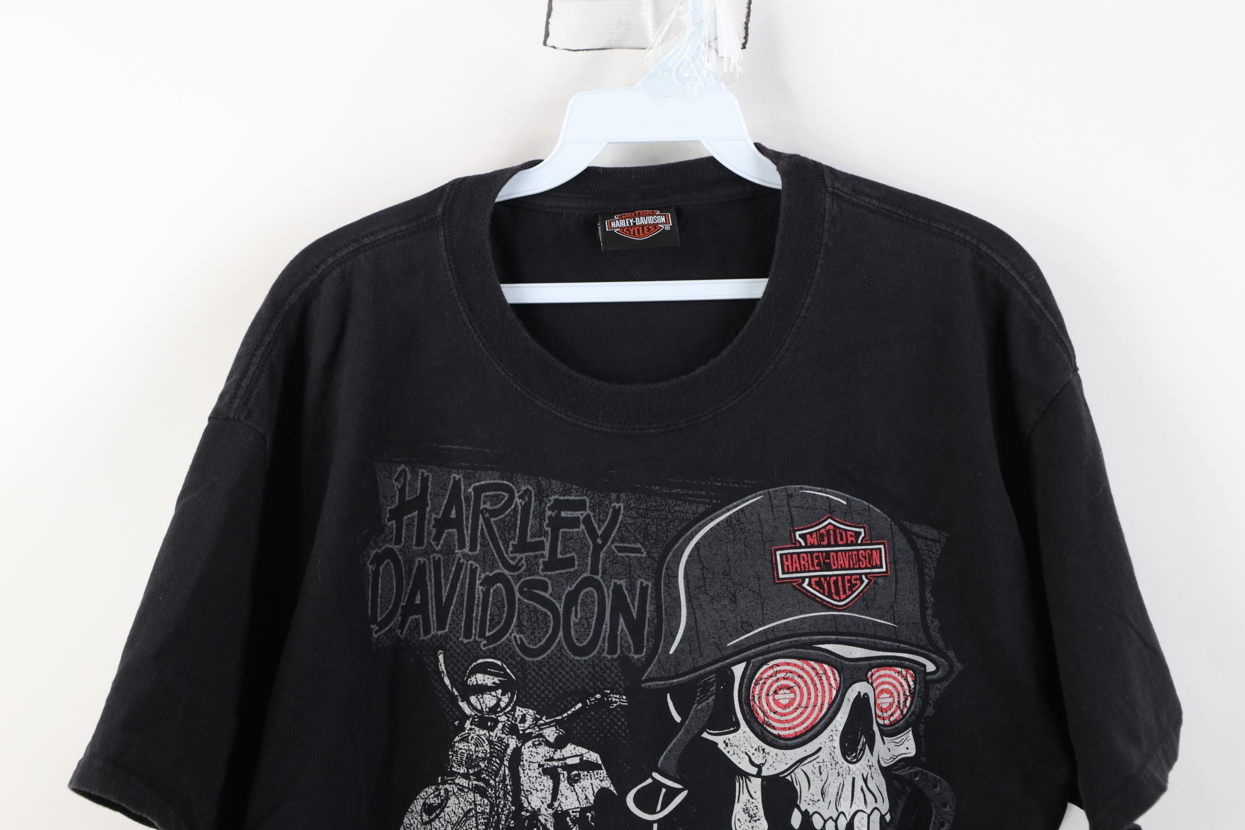 Harley Davidson Vintage Y2K Harley Davidson Skeleton Motorcycle T-Shirt Size US L / EU 52-54 / 3 - 2 Thumbnail