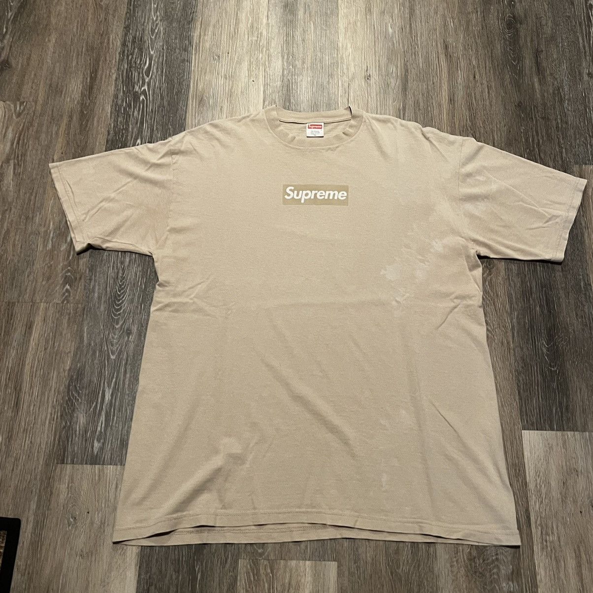 Supreme Supreme Tan Bogo Tan Box logo tee Sand bogo tonal 2003 tee Size US XL / EU 56 / 4 - 20 Thumbnail