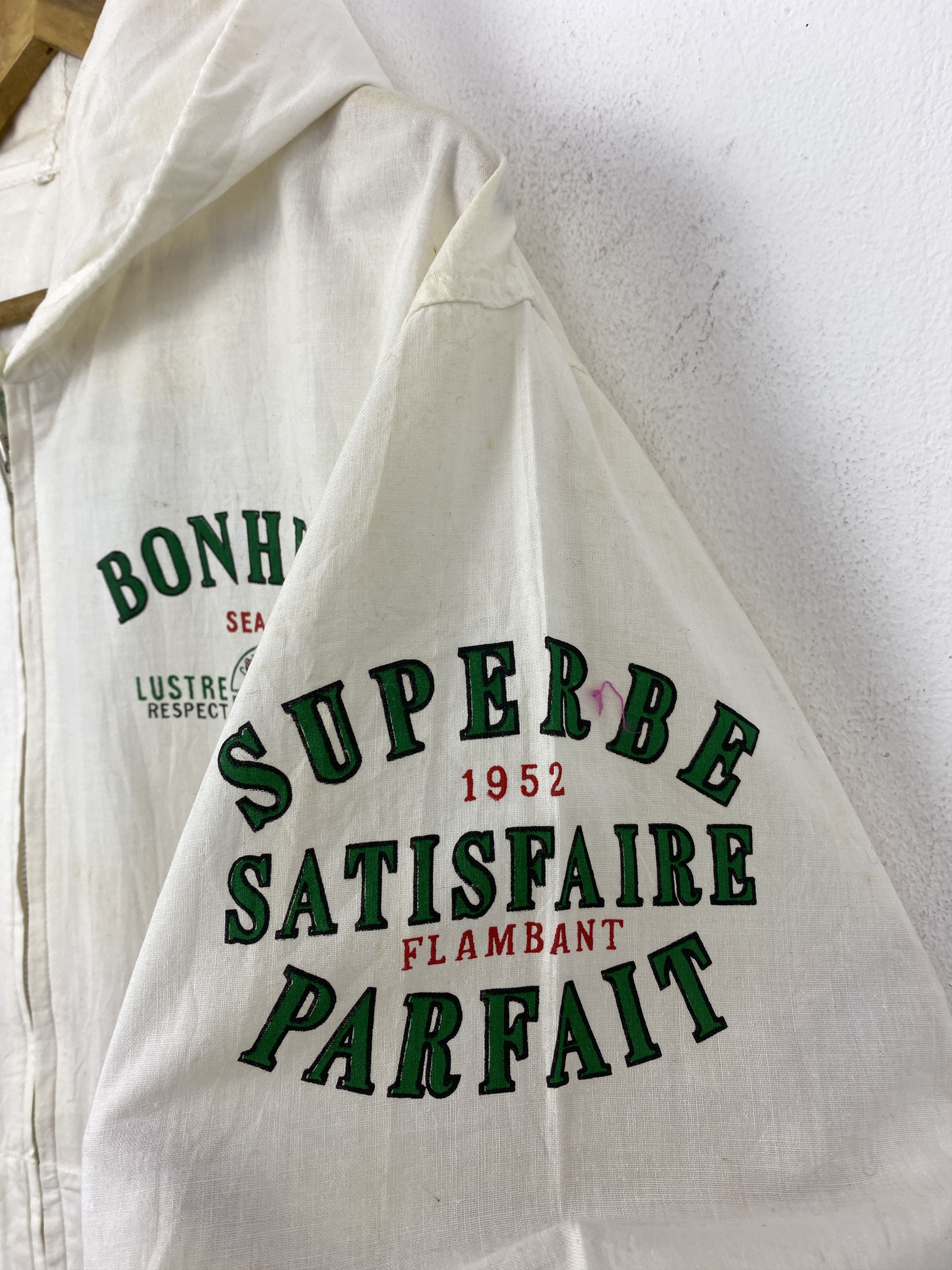 Japanese Brand Vintage Bonheur Seahop Club Zipper Hooded Jacket JA0193 Size US L / EU 52-54 / 3 - 10 Thumbnail