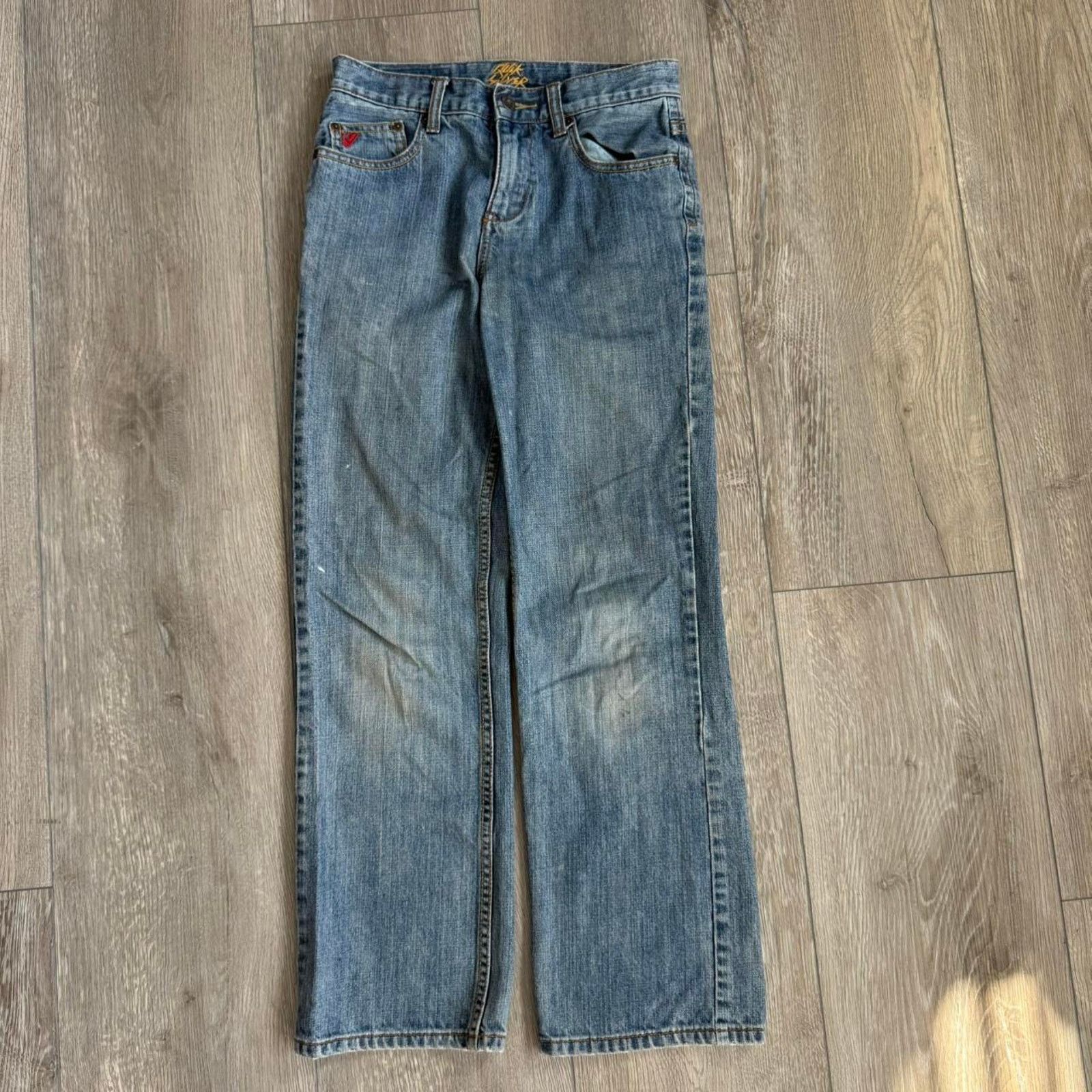 Quiksilver Vintage y2k quicksilver baggy faded denim jeans Size US 28 / EU 44 - 4 Thumbnail