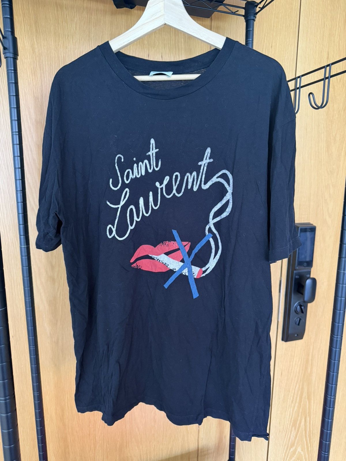 Saint Laurent Paris Saint laurent - no smoking tee - size L Size US L / EU 52-54 / 3 - 2 Thumbnail