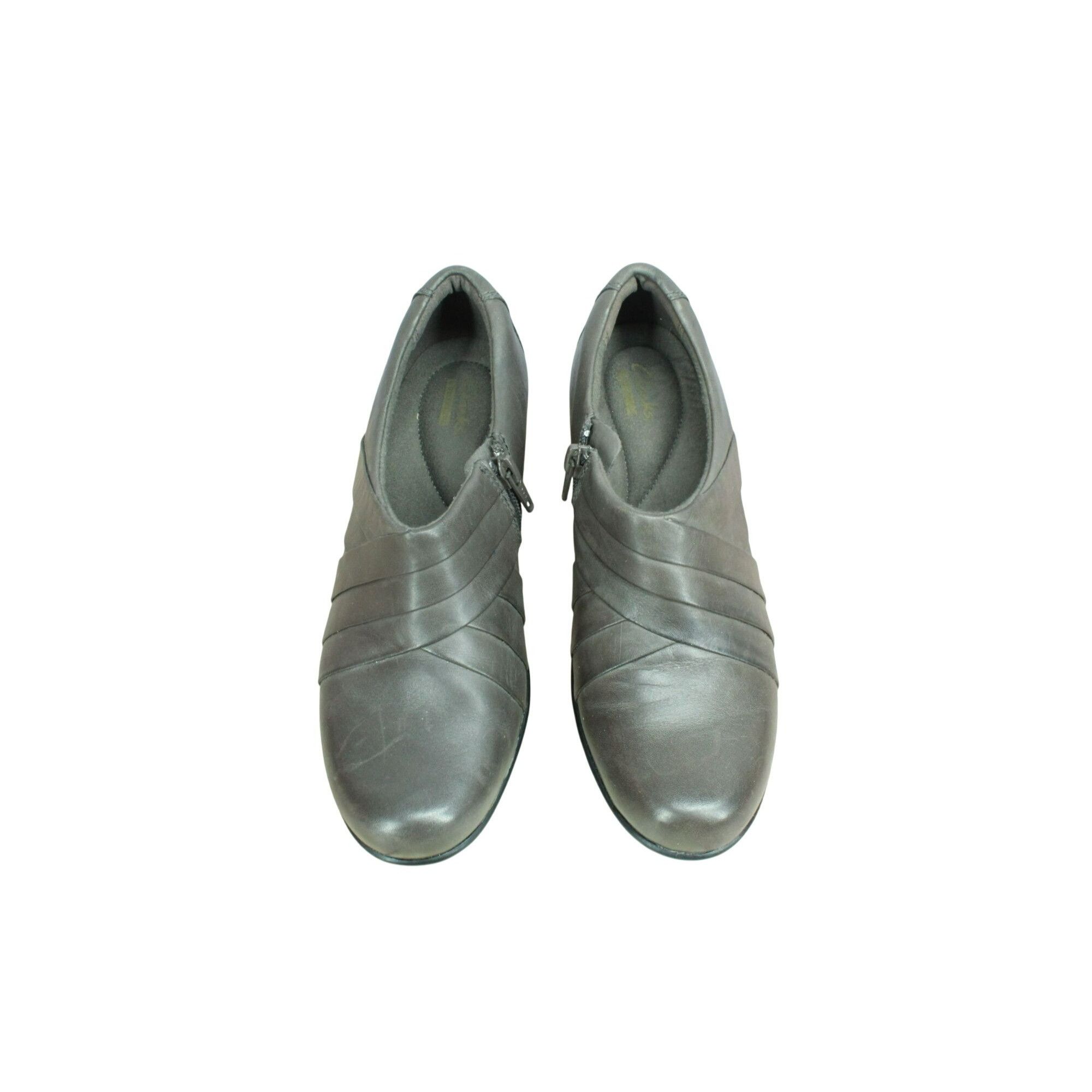 Clarks Clarks Genette Bend Women's Side Zip Dress Block Heel Shoes Size US 7 / IT 37 - 5 Thumbnail