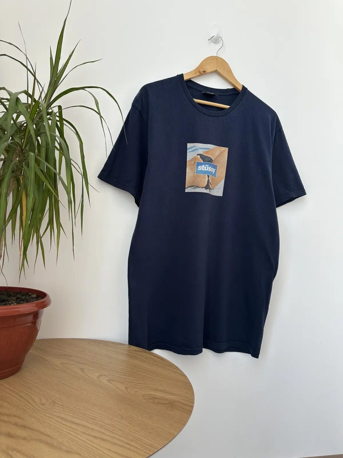 Stussy Vintage Stussy Blue Centr Logo Y2K T-Shirt Size US L / EU 52-54 / 3 - 3 Thumbnail