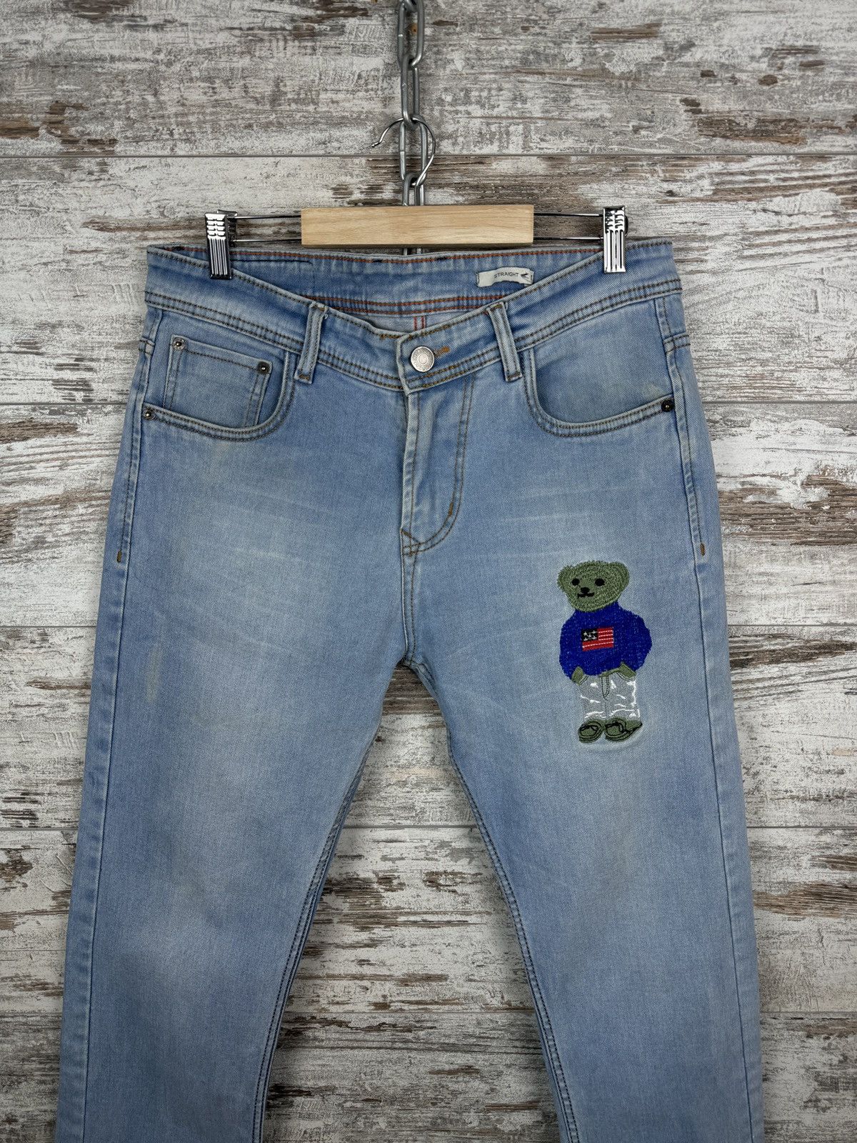 Vintage Mens Vintage Polo Bear Ralph Lauren jeans pants denim logo Size US 32 / EU 48 - 2 Thumbnail