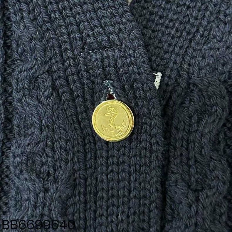 Thom Browne Thom Browne size38 Dark blue knit sweater coat Size XS / US 0-2 / IT 36-38 - 4 Thumbnail