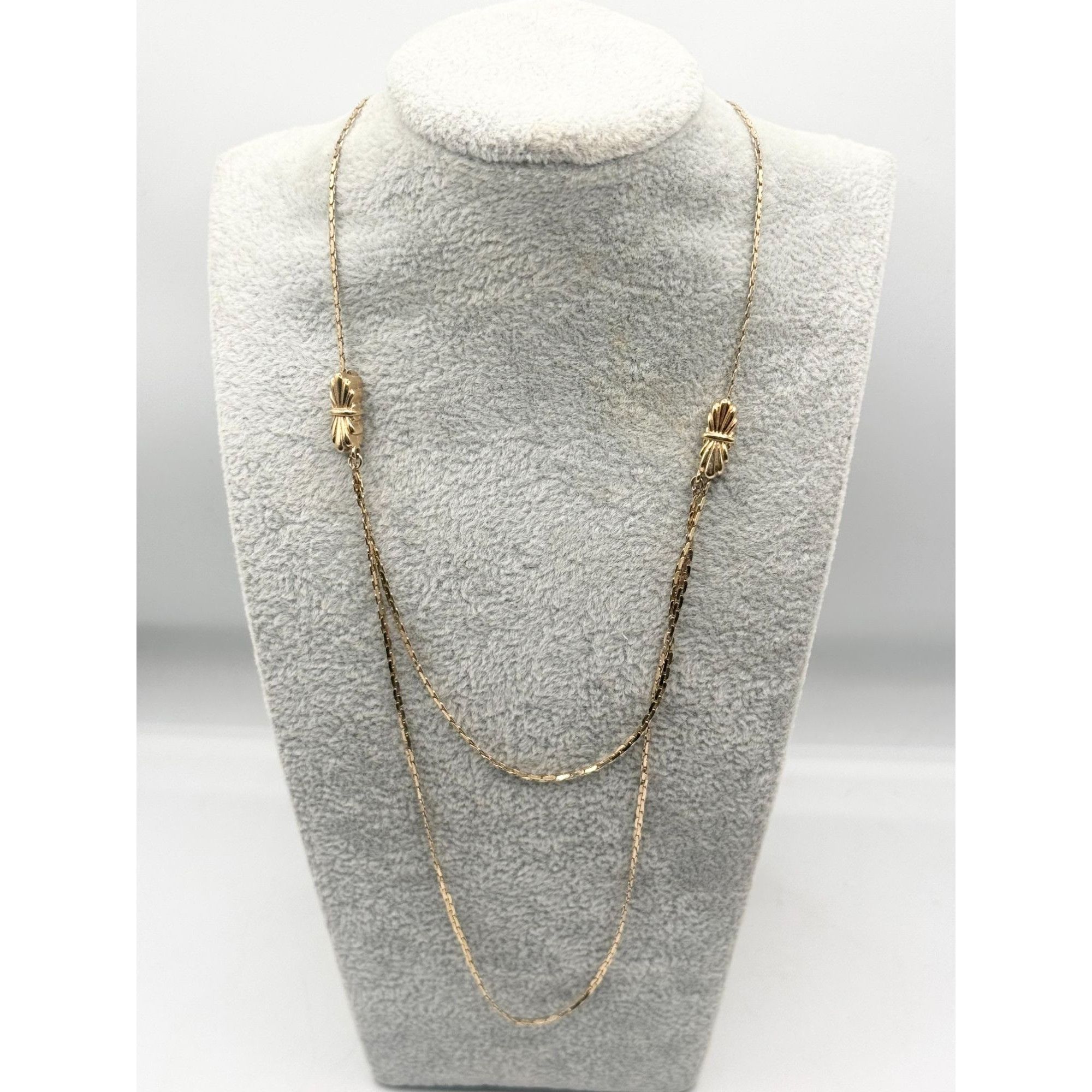 Vintage Vintage gold tone adjustable double chain necklace Size ONE SIZE - 5 Thumbnail