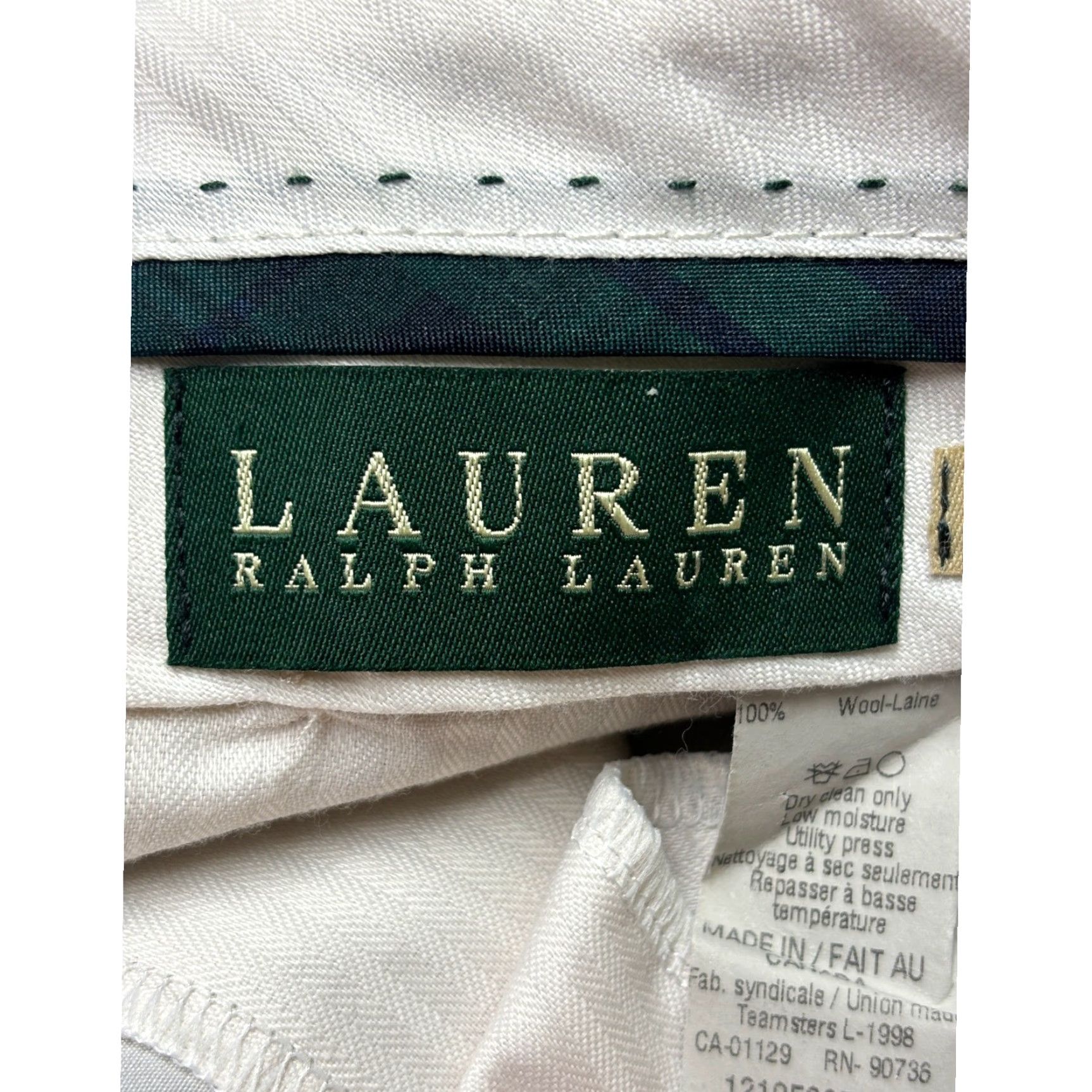 Ralph Lauren Lauren Ralph Lauren Wool Dress Pants Pleated Front Total Comfort 35x30 Gray Mens Pants Size US 35 - 7 Thumbnail
