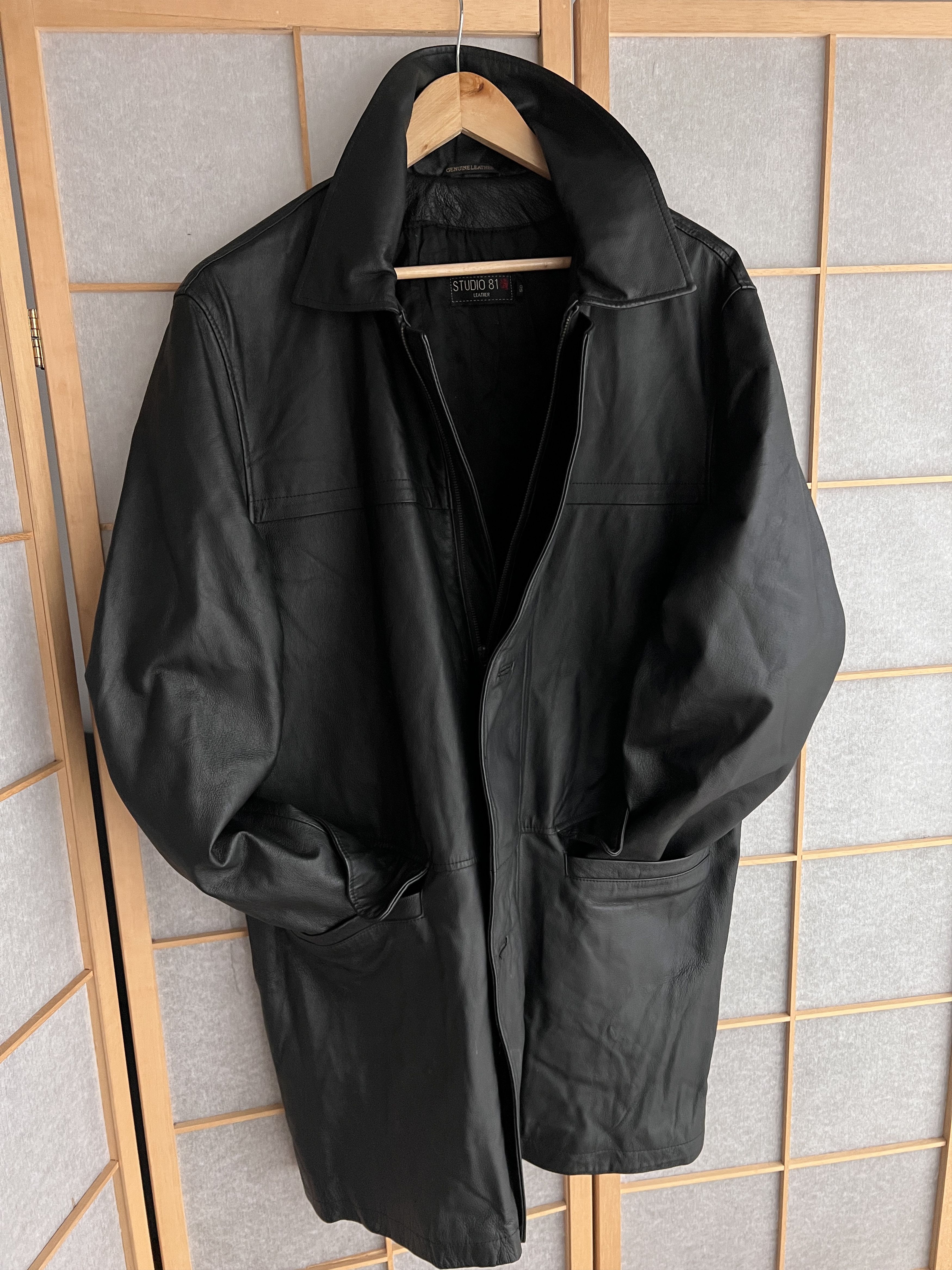 If Six Was Nine 14th Addiction Yohji Yamamoto style leather jacket LGB coat Size US XL / EU 56 / 4 - 14 Thumbnail