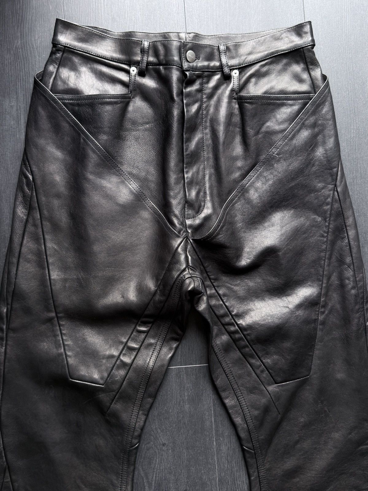 Rick Owens Rick Owens slivered leather pants Size US 31 - 4 Thumbnail
