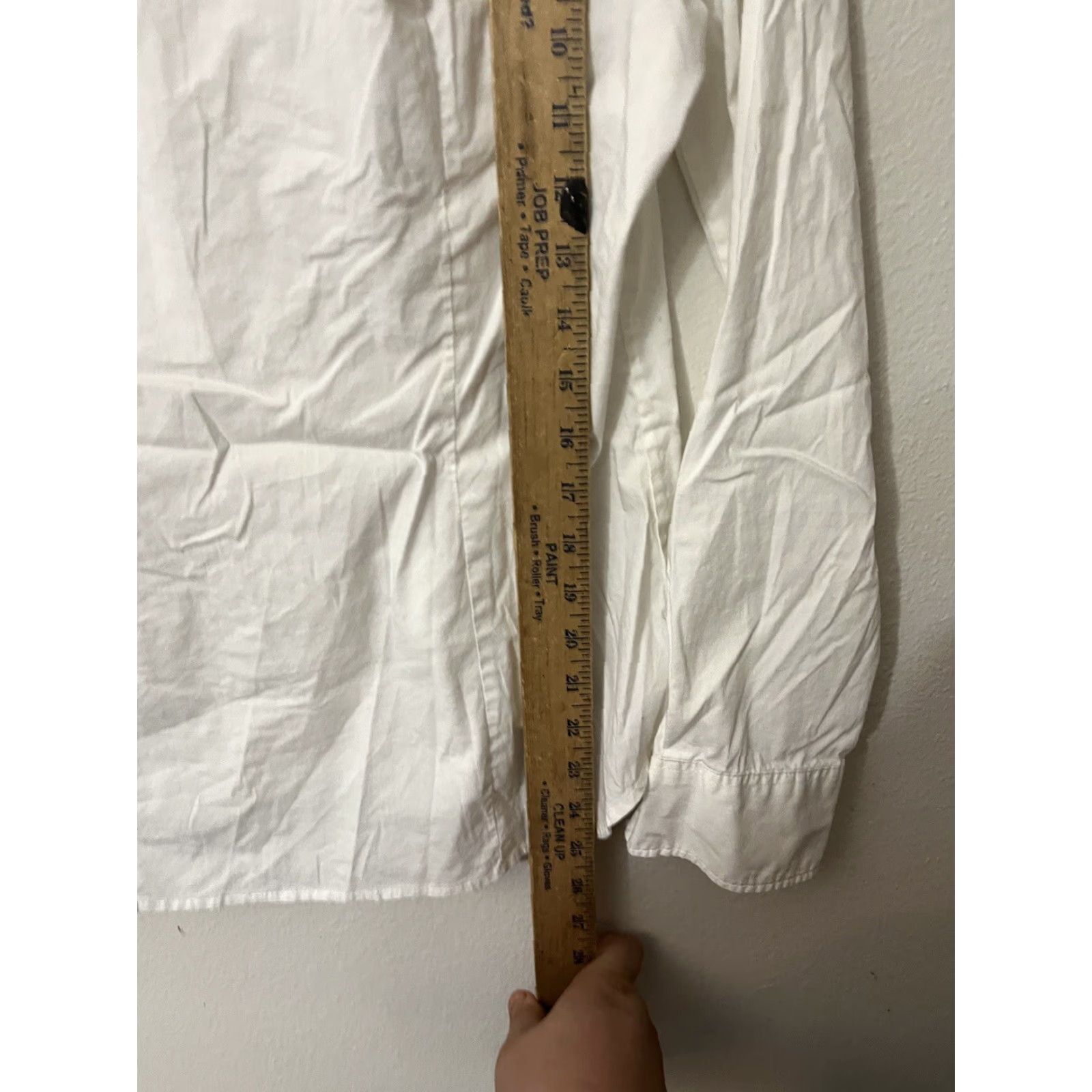 H&M VINTAGE H&M Womens Button-Up Shirt Long Sleeve Solid White Casual 90s Size 10 Size L / US 10 / IT 46 - 4 Thumbnail