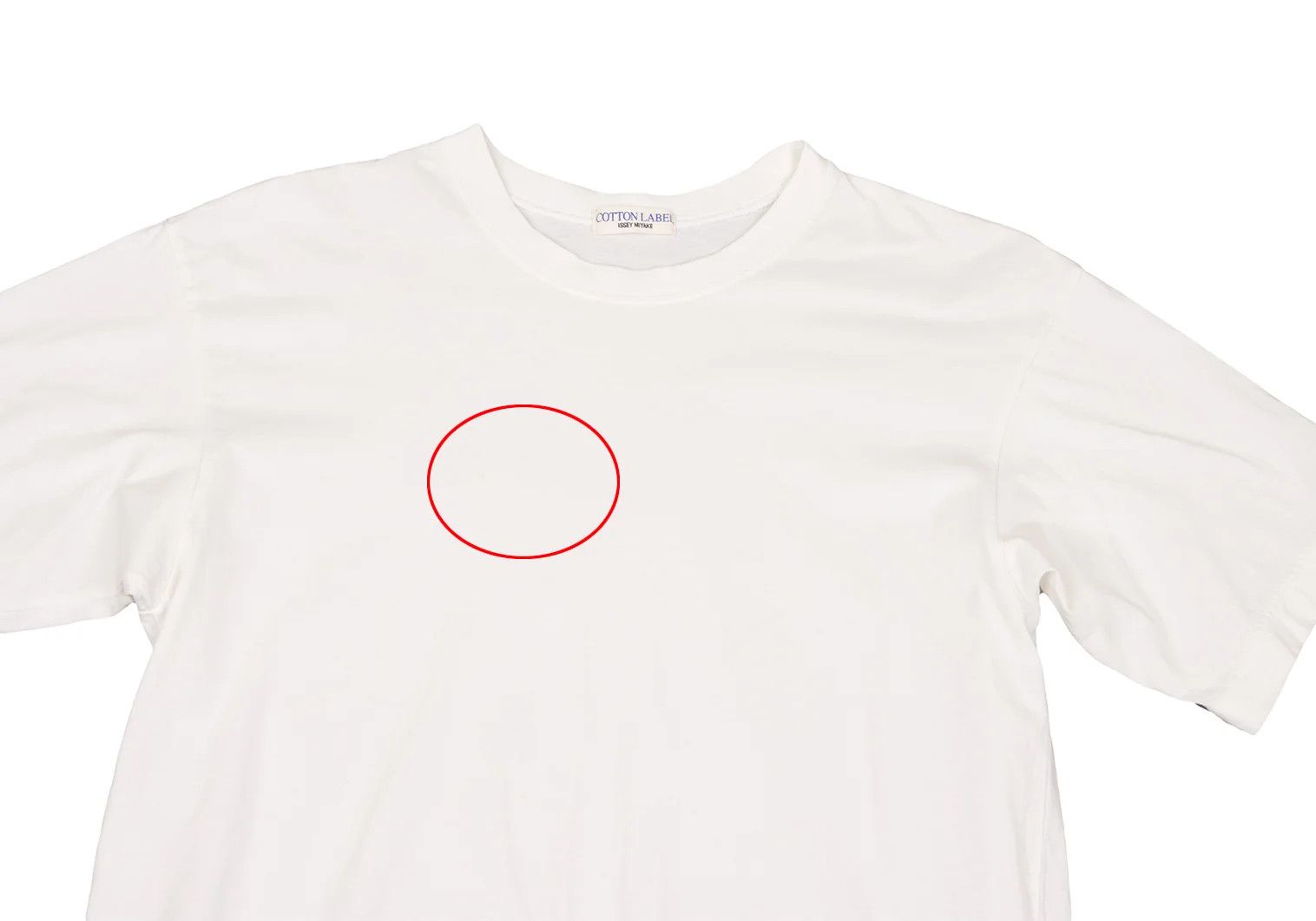 Issey Miyake Cotton Basic Short Sleeve T-Shirt in Off White Size US S / EU 44-46 / 1 - 2 Thumbnail