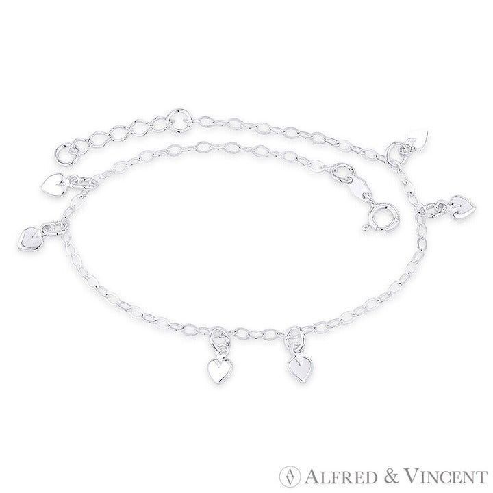 Other Heart & Flat Oval Cable Chain Italian Charm Anklet Size ONE SIZE - 1 Preview