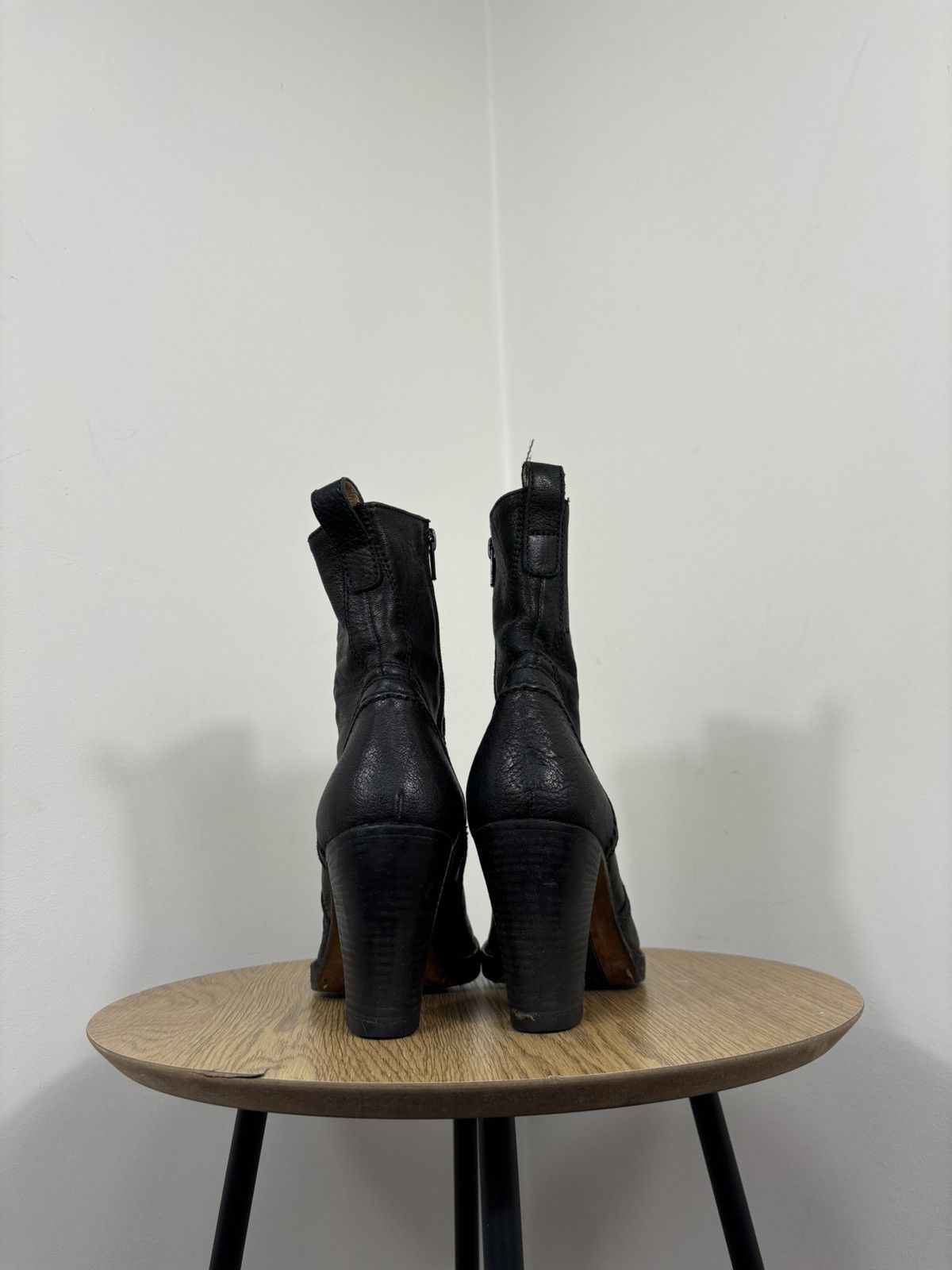 Sendra Sendra Vintage Women’s Avant Garde High Heeled Leather Boots Size US 8 / IT 38 - 9 Thumbnail