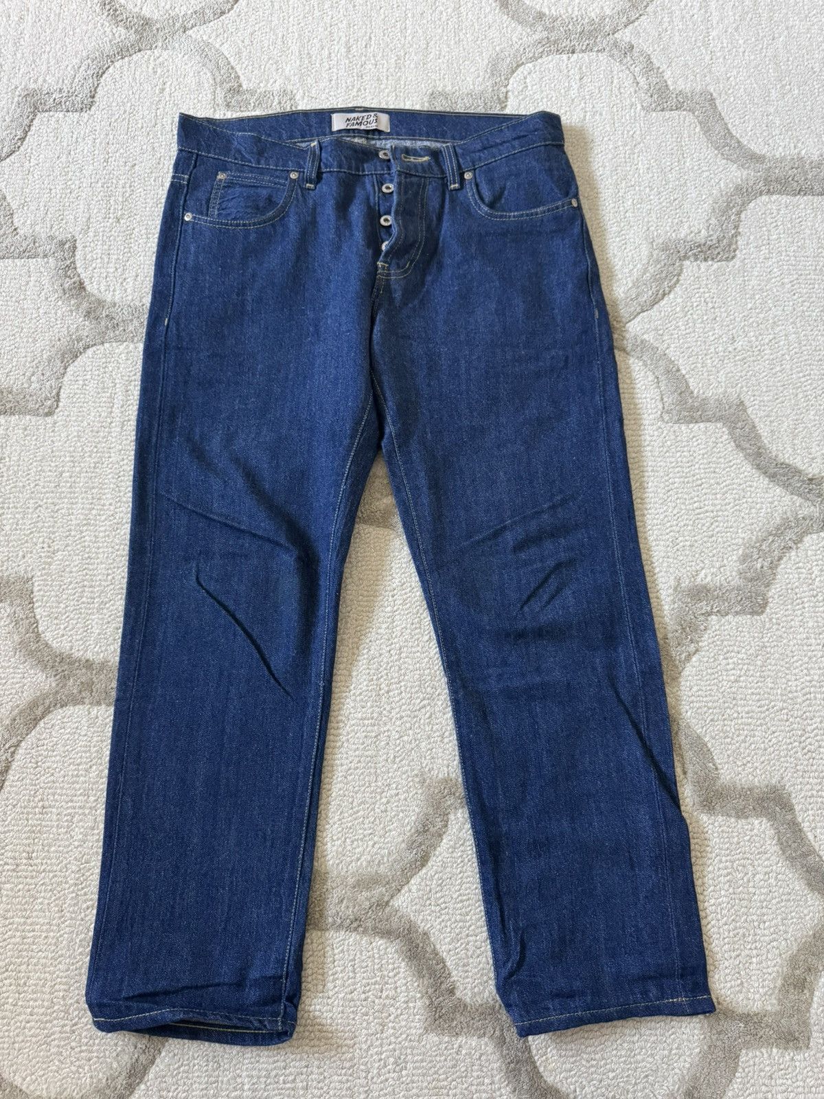 Naked and Famous Jeans 32x26 New Frontier Selvedge Blue