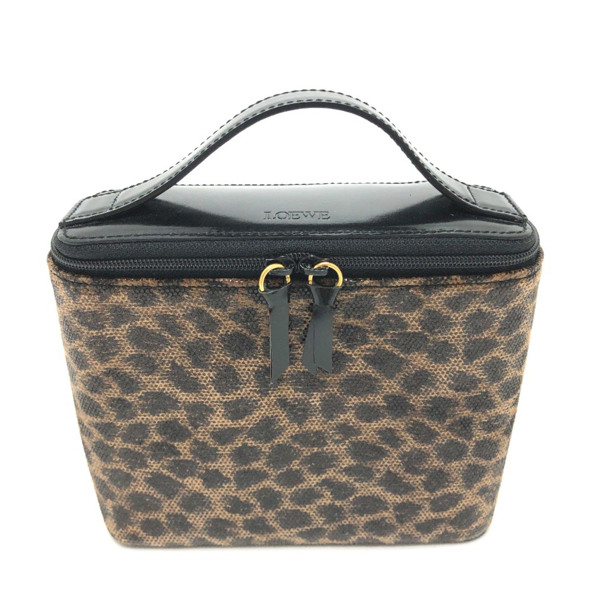 Loewe Loewe Leopard Bag Vanity bag Brown GoldHardware Size ONE SIZE - 1 Thumbnail