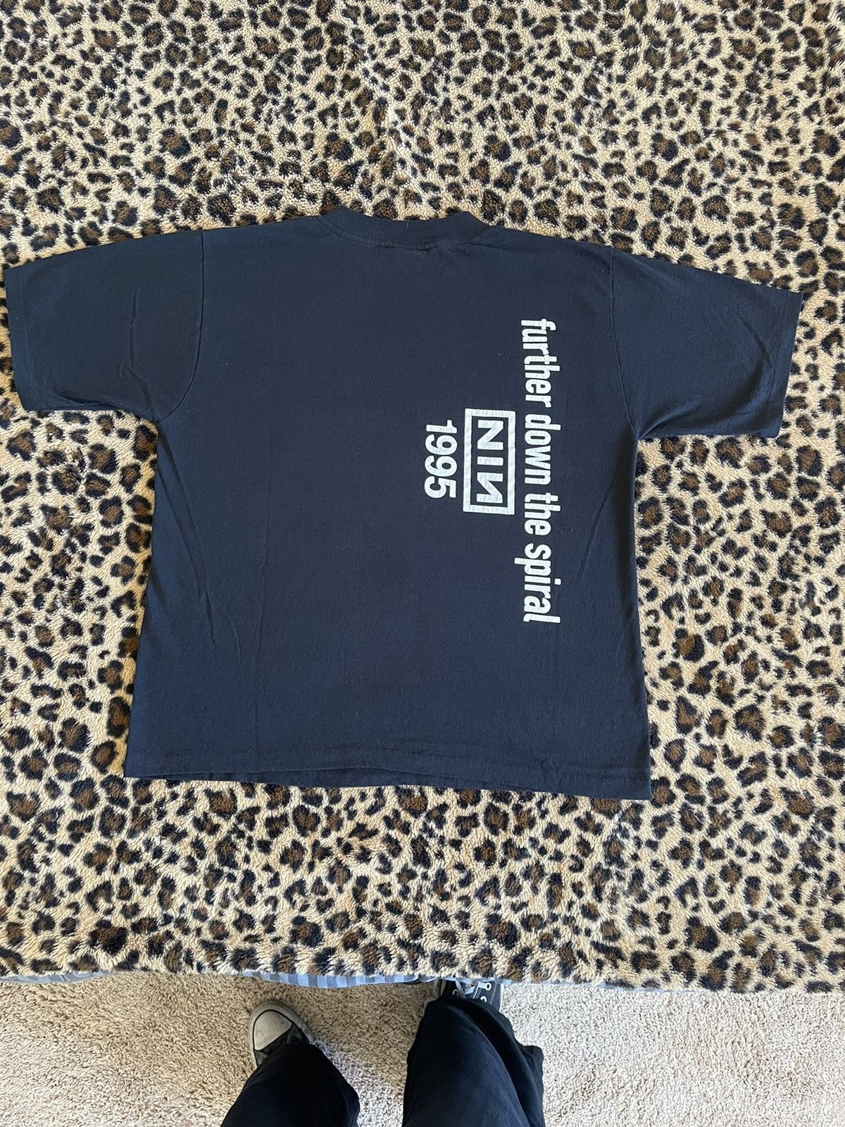 Vintage 1994 Nine Inch Nails Downward Spiral Rope T Single Stitch Size US L / EU 52-54 / 3 - 3 Thumbnail