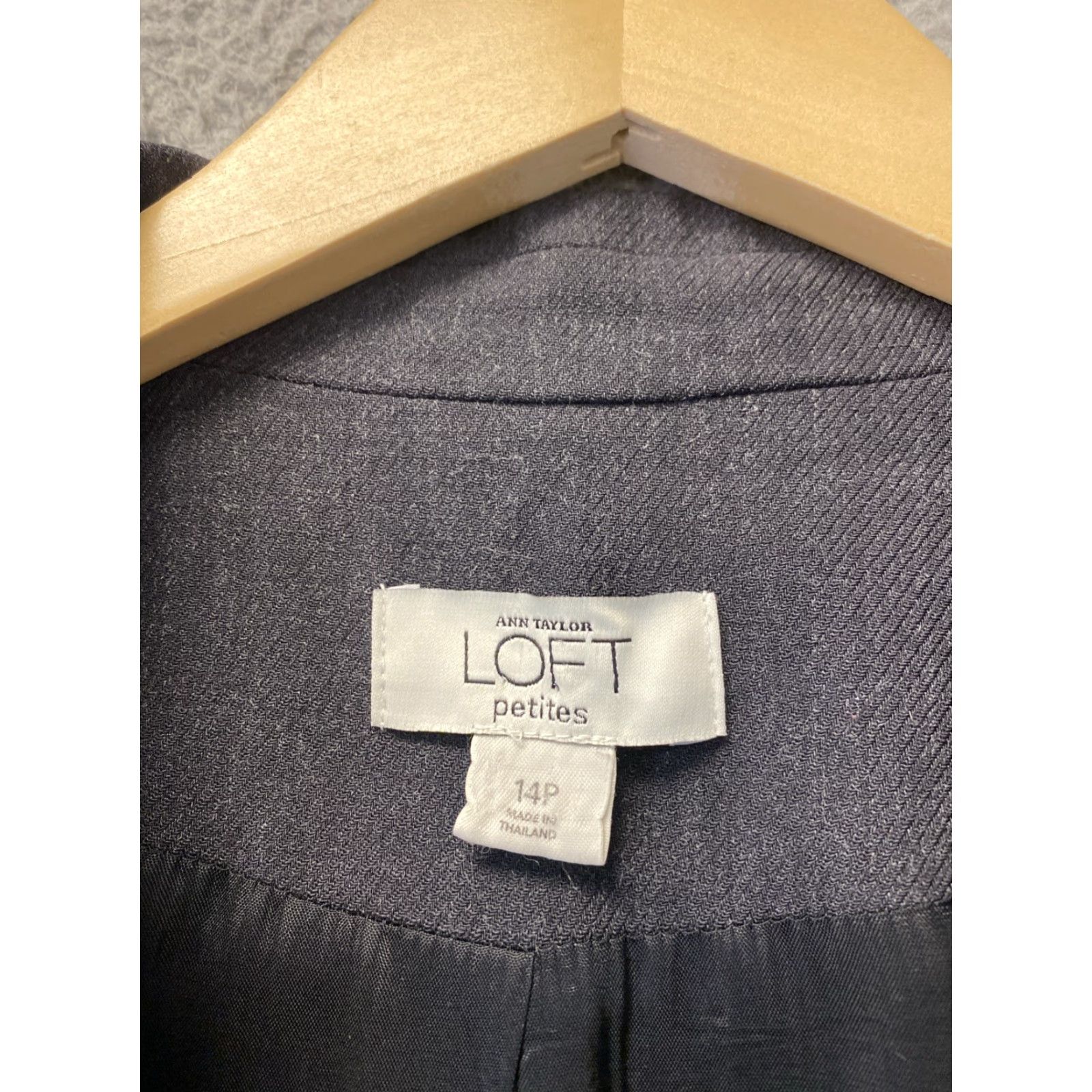 Loft Loft Blazer 14P Womens Gray Button Up Long Sleeve Lined Size XL / US 12-14 / IT 48-50 - 2 Thumbnail