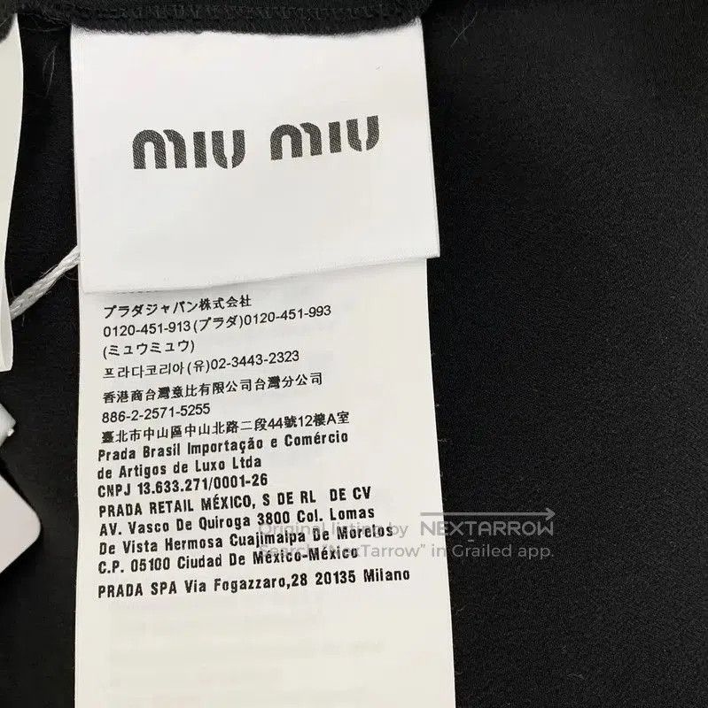 Miu Miu Miu Miu Black Silk Women's Shirt . Size M / US 6-8 / IT 42-44 - 6 Thumbnail
