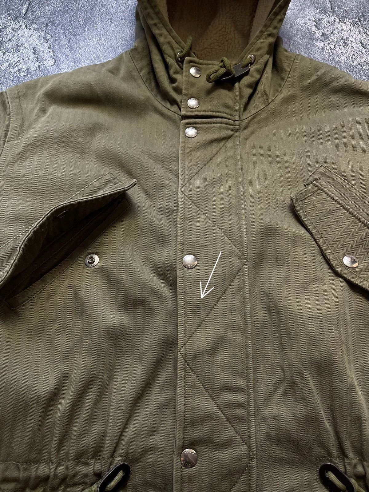 Band Of Outsiders Band of outsiders fw19 stripped parka jacket Size US XL / EU 56 / 4 - 6 Thumbnail
