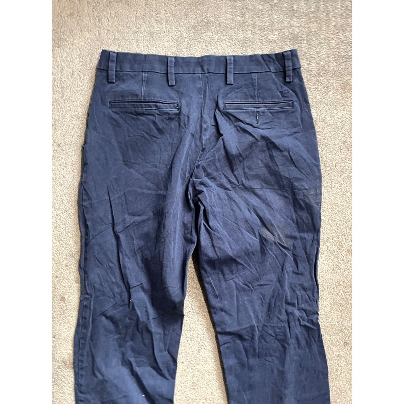 Dockers DOCKERS Flat Front Straight Fit Mens Pants 32x27 Blue Chino Size US 32 / EU 48 - 4 Thumbnail