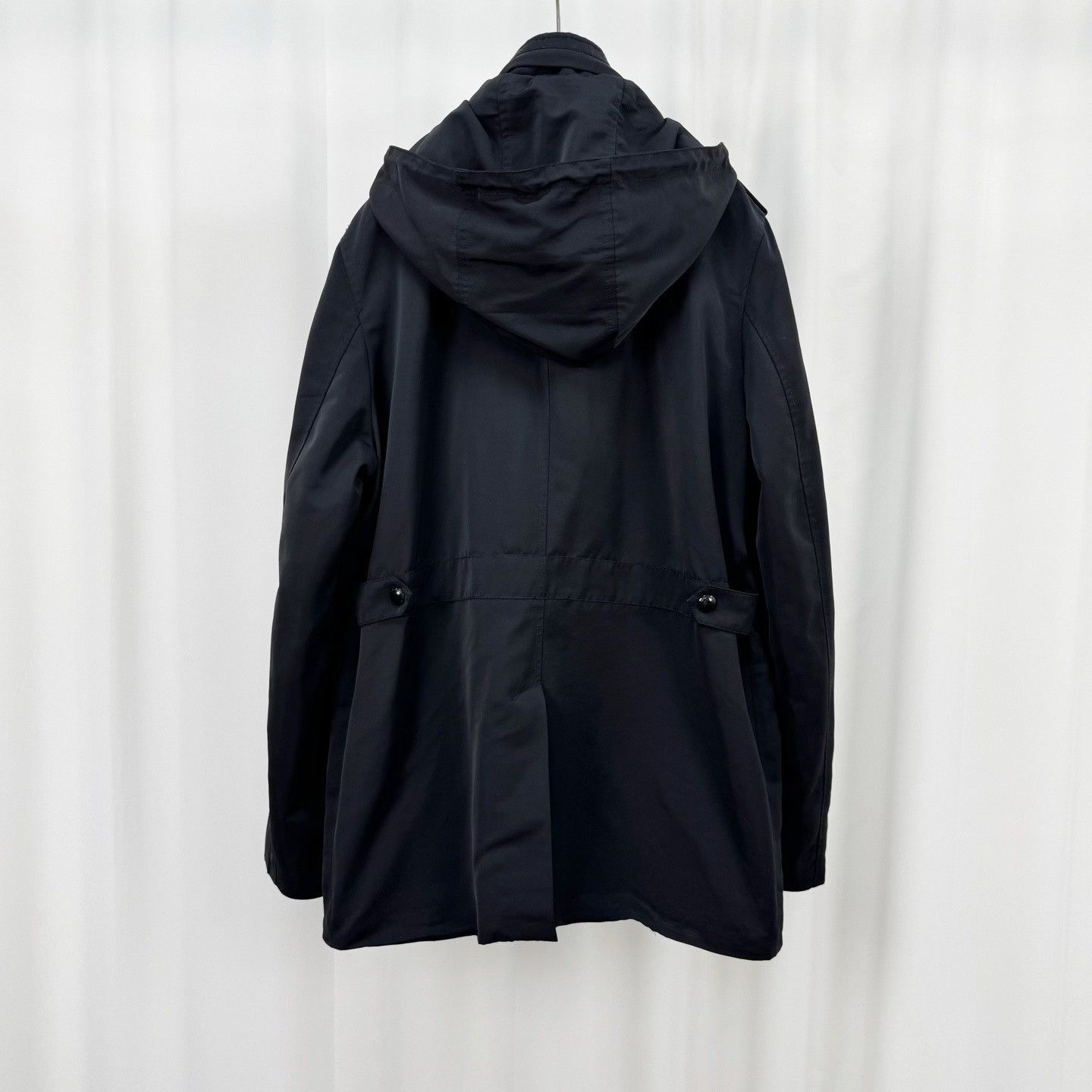 Burberry Burberry Black Trench Coat with Check Lining Size US XL / EU 56 / 4 - 2 Thumbnail