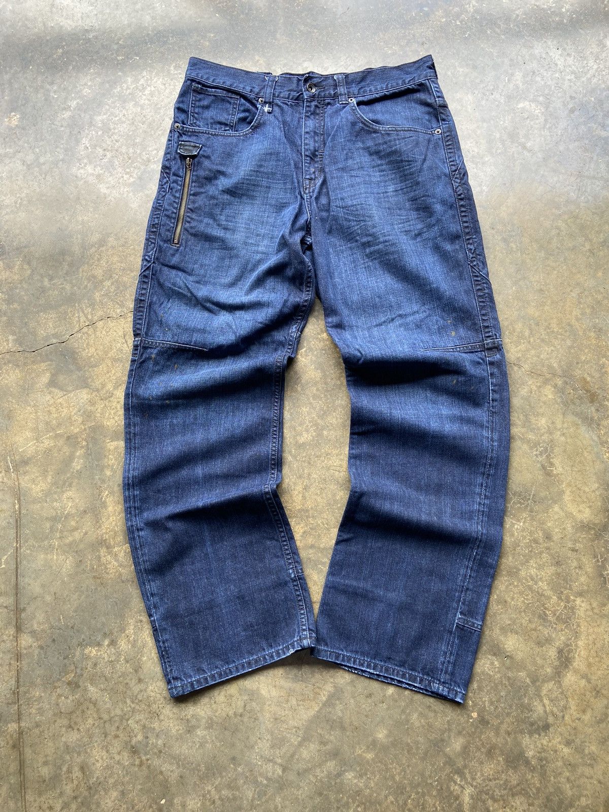 Rocawear Crazy Vintage Baggy Y2K Rocawear Style Stash Pocket Jeans Size US 36 / EU 52 - 3 Thumbnail