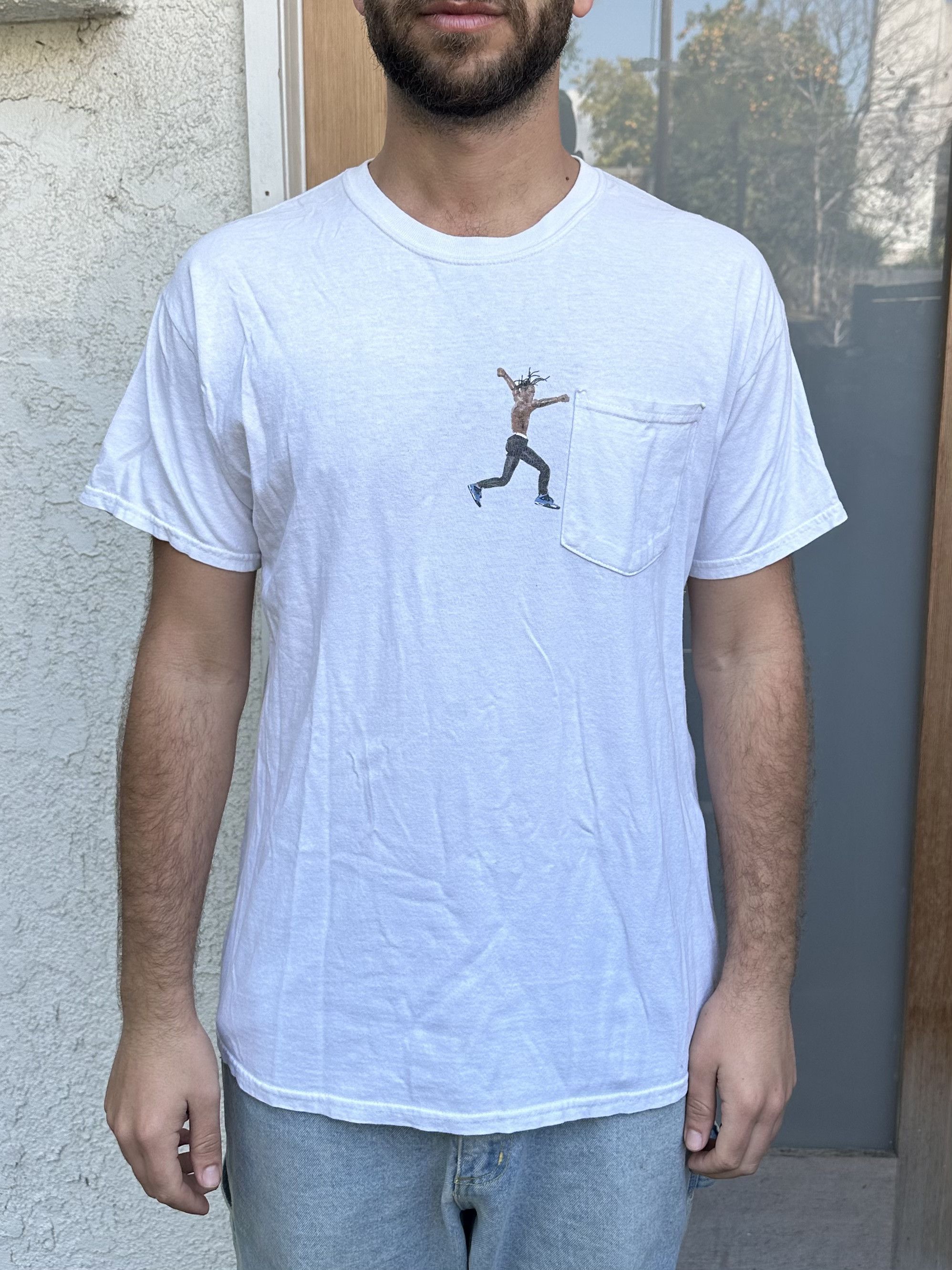 travis scott x virgil abloh by a thread tee
