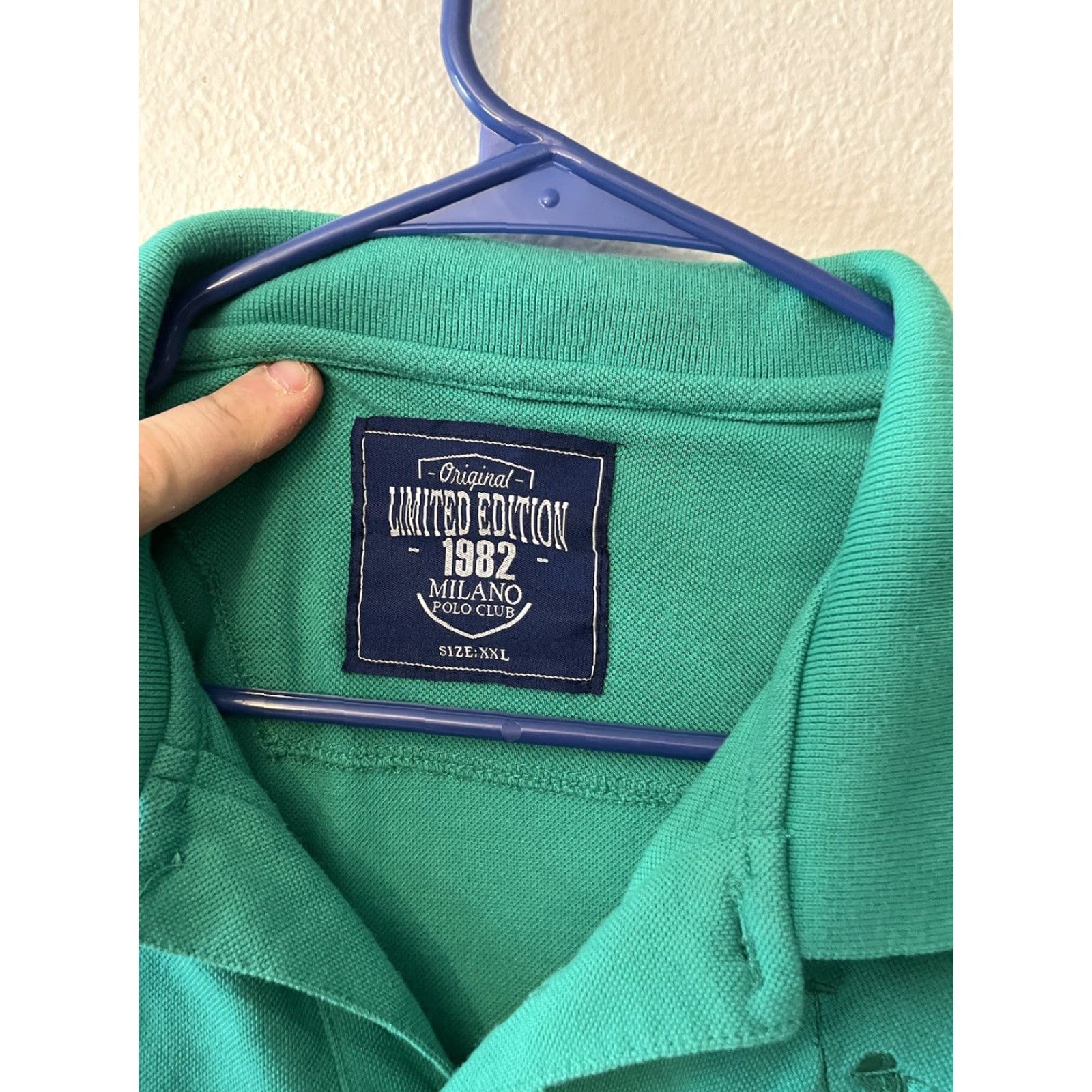 Vintage VINTAGE Milano Polo Club Shirt Mens 2XL Green Embroidered Logo No5 Polo Size US XXL / EU 58 / 5 - 4 Thumbnail