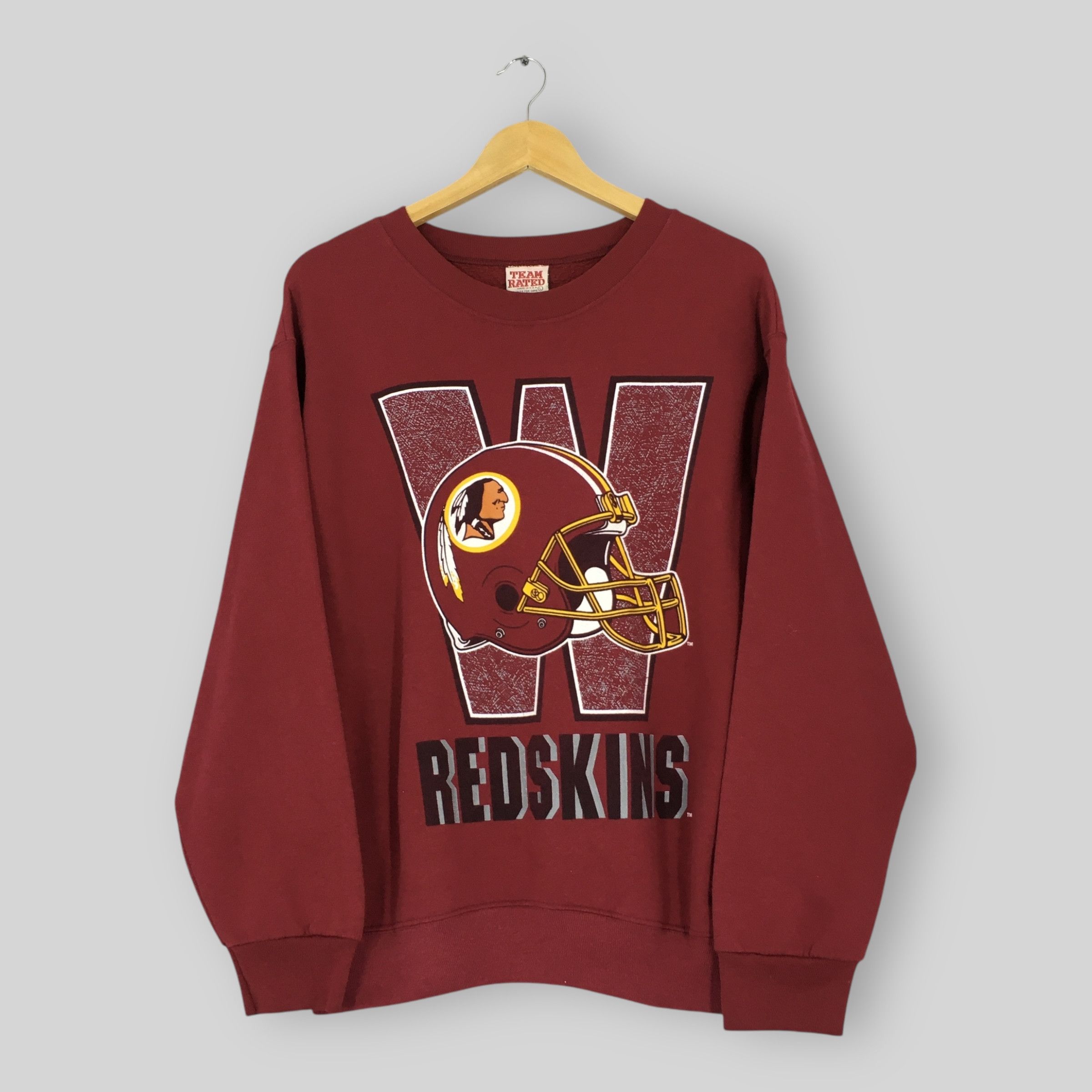 NFL Vintage 90s Washington Redskins NFL Sweatshirt Large Size US L / EU 52-54 / 3 - 1 Thumbnail