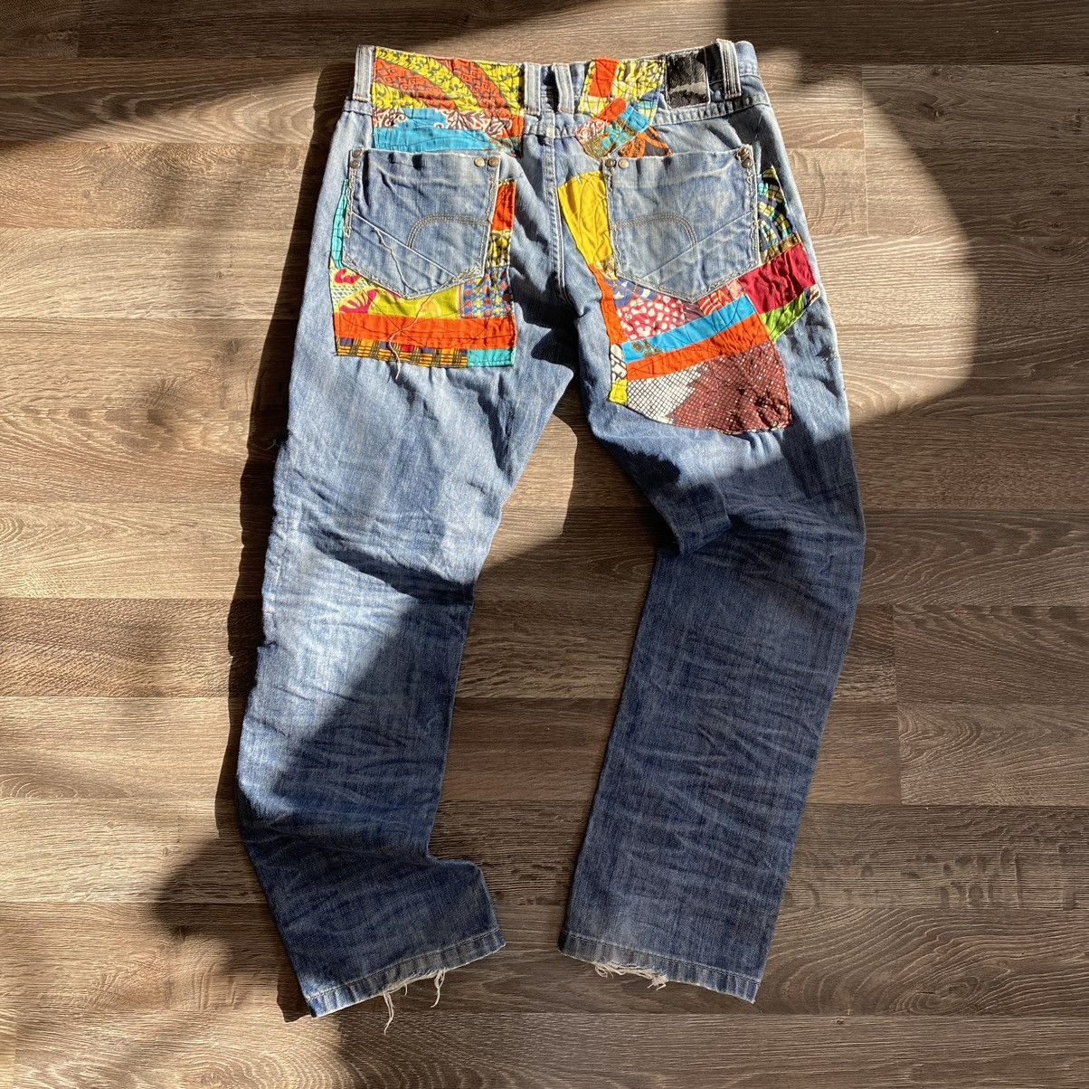 Vintage Custom patch work denim pants Size US 34 / EU 50 - 9 Thumbnail