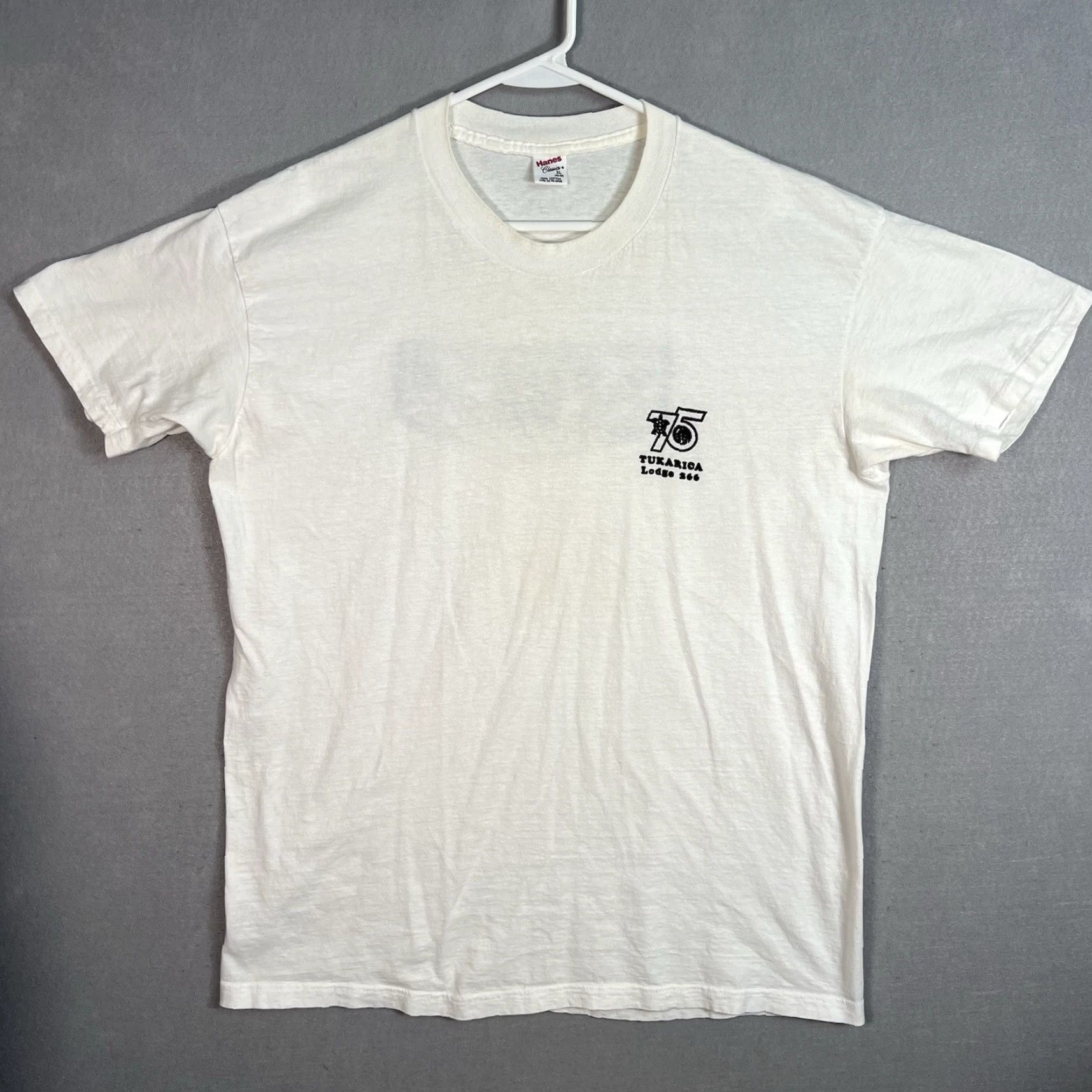 Hanes VINTAGE Turkarica 1990 NOAC Lodge 266 Wild Animals T Shirt Adult XL White MEN XL Graphic Tee Size US XL / EU 56 / 4 - 2 Thumbnail