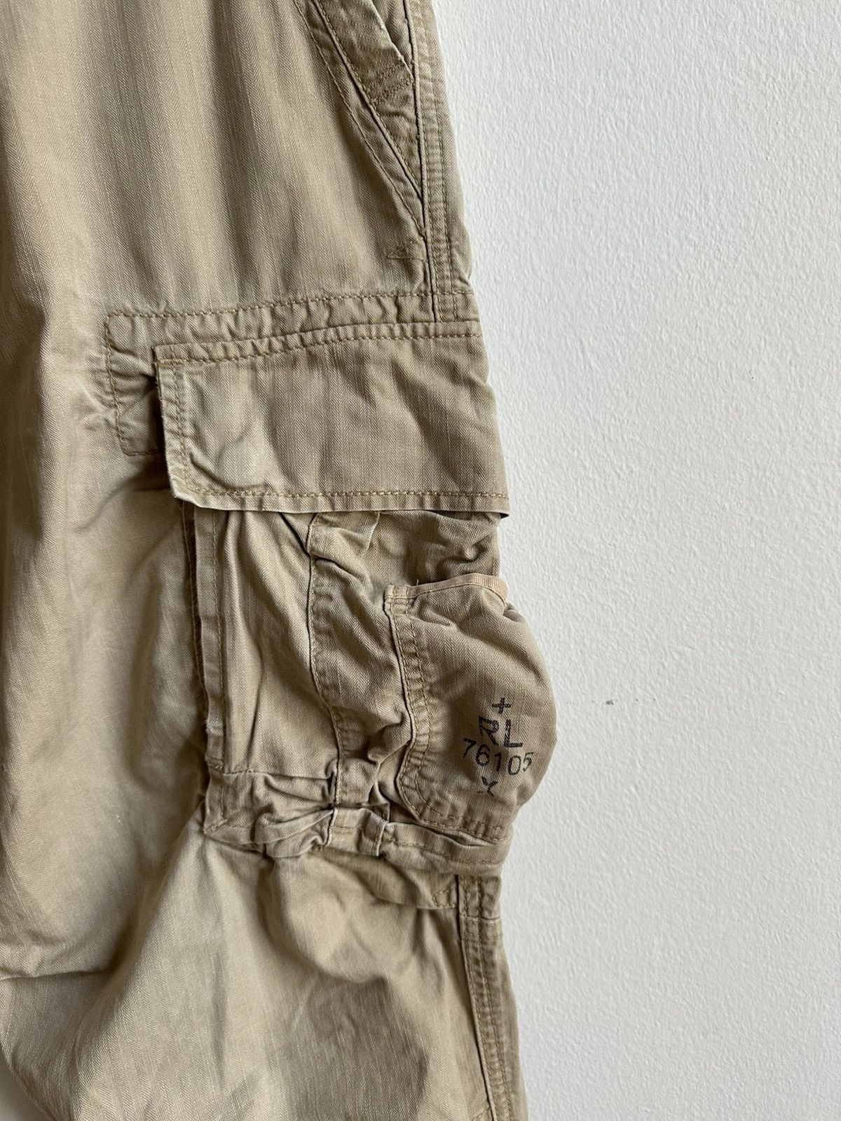 Polo Ralph Lauren Polo Ralph Lauren Vintage Baggy Army Style Cargo Pants Size US 33 - 3 Thumbnail