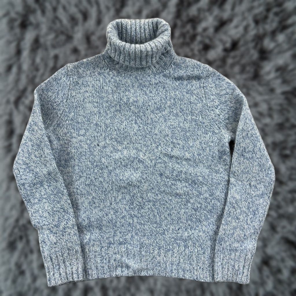 Vintage The Limited Sweater Women Small Blue Turtleneck Wool Long Sleeve Knit Angora NWT Size S / US 4 / IT 40 - 1 Thumbnail