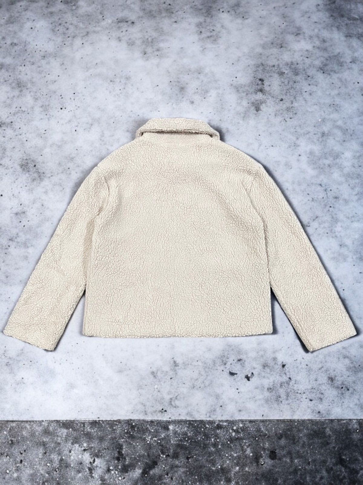 Japanese Brand Vintage HK Works London Deep Pile Sherpa Bomber Jacket Size US M / EU 48-50 / 2 - 6 Thumbnail