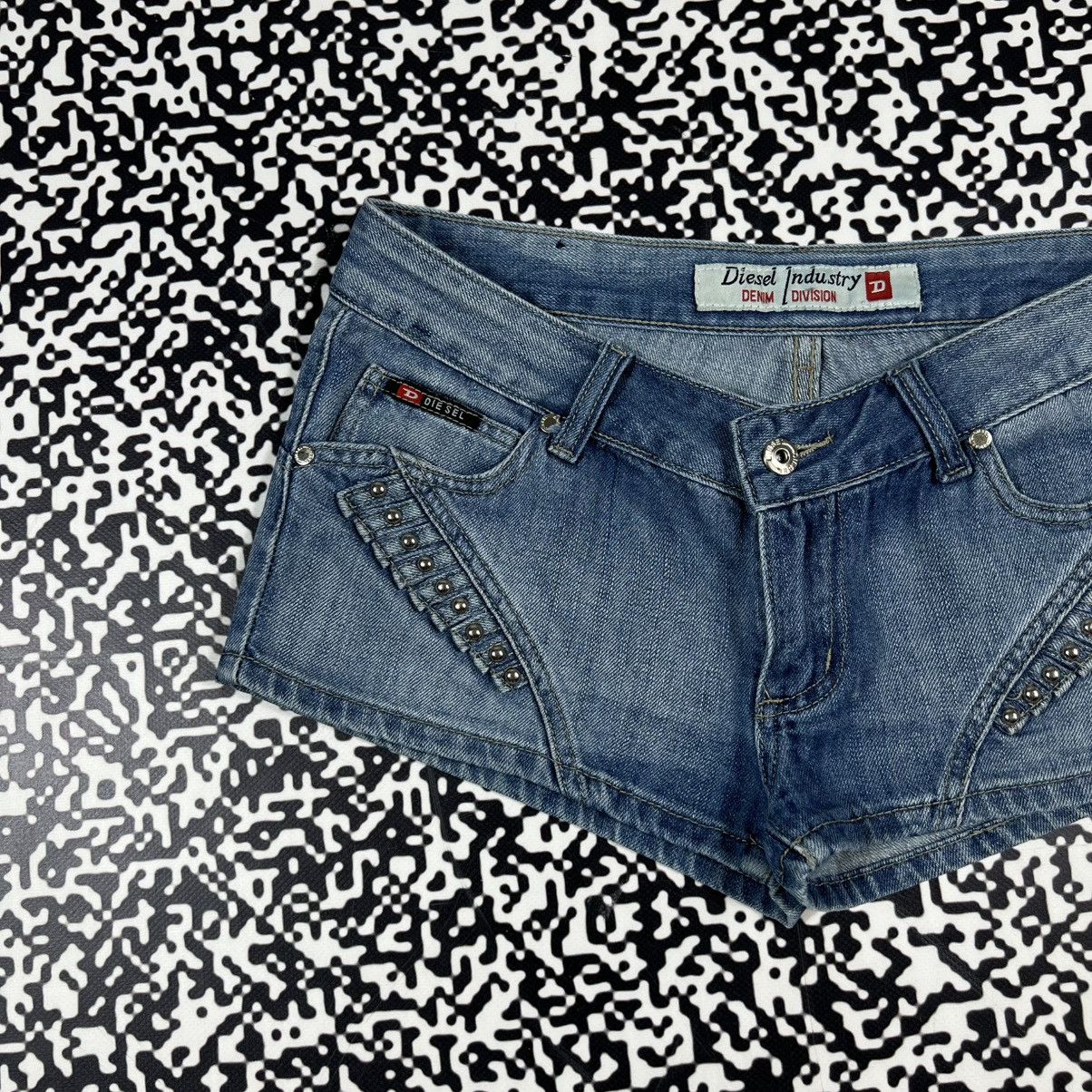 Diesel Vintage Y2K Diesel Japanese Style Retro Sexy Denim Shorts Size 30" / US 8 / IT 44 - 6 Thumbnail