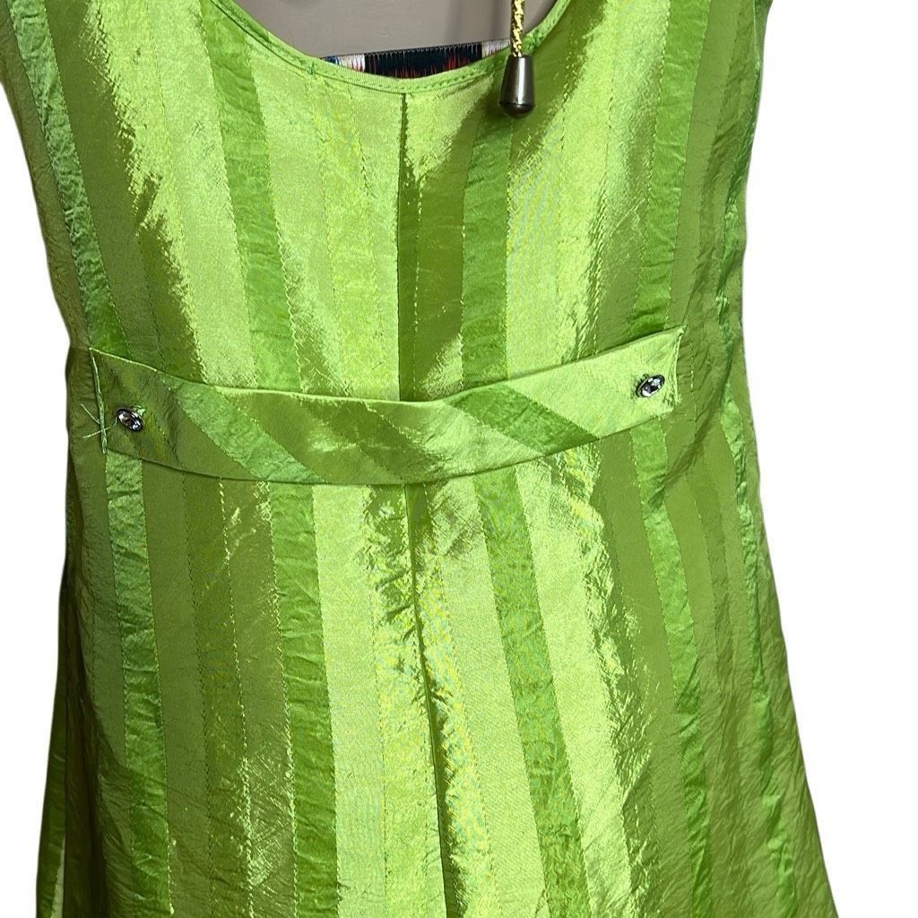 SikSilk Megan Silk Mini Green Lime Dress (019) Size S / US 4 / IT 40 - 9 Thumbnail