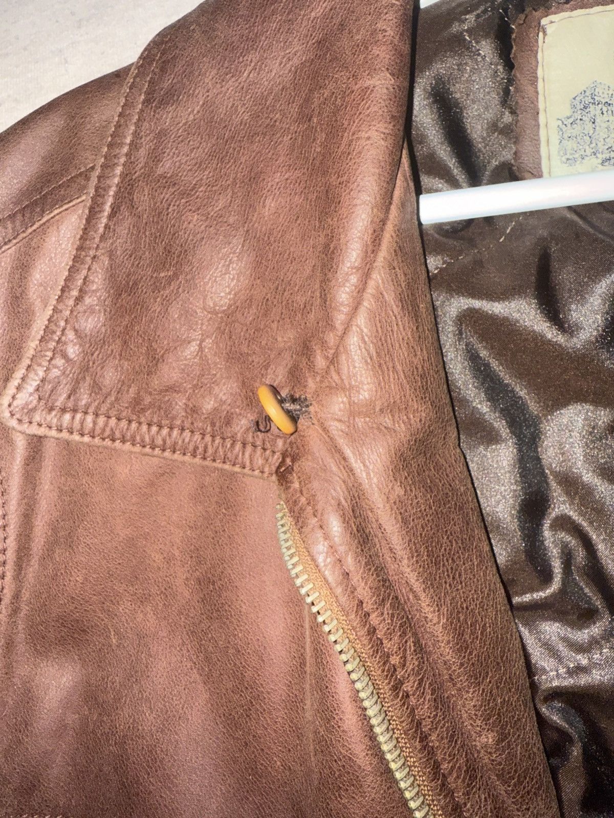Other Vintage Leather Jacket – Italian Florence’s Leather Size US L / EU 52-54 / 3 - 7 Thumbnail