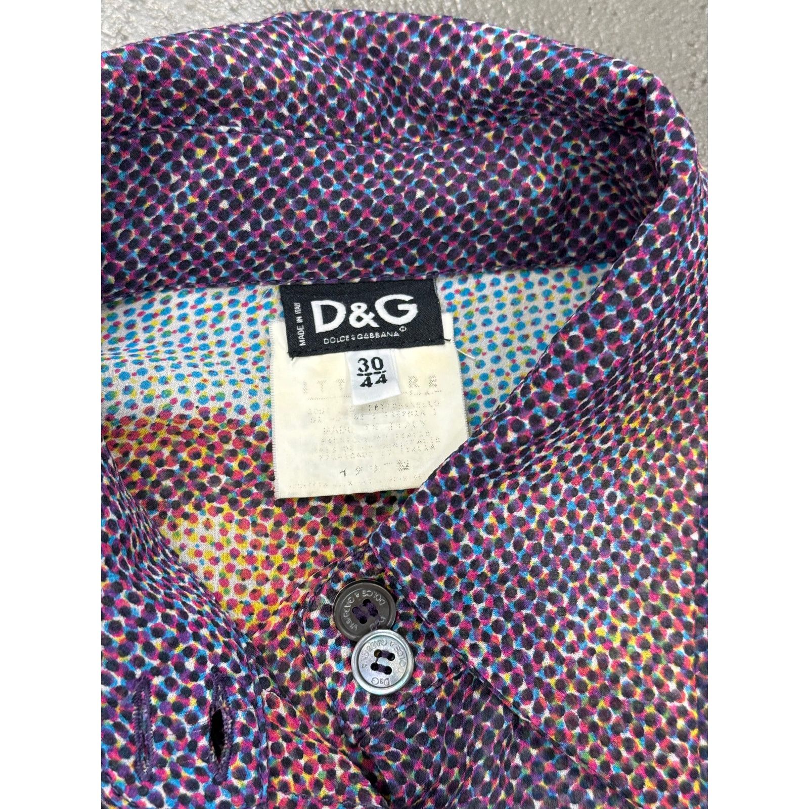 Dolce & Gabbana S/S 1996 D&G “Nascita di Venere” Botticelli shirt Size M / US 6-8 / IT 42-44 - 6 Thumbnail
