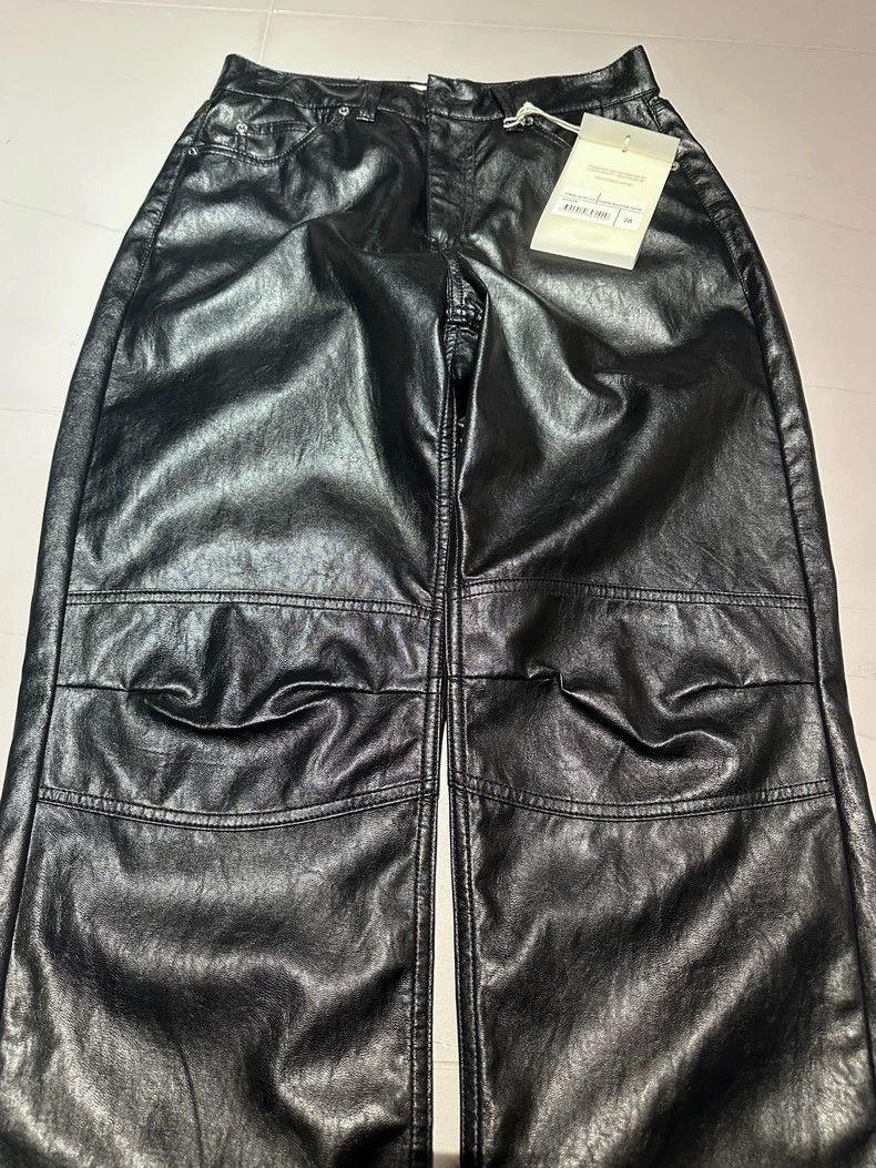 Our Legacy our legacyStraight trousers with artificial leather 2503-Ne Size US 28 / EU 44 - 3 Thumbnail