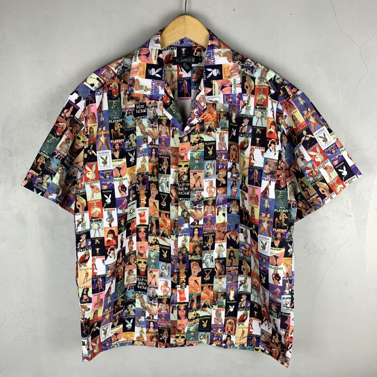 Playboy Playboy Cover Magazine Shirt Overprint Vintage Size US M / EU 48-50 / 2 - 2 Thumbnail