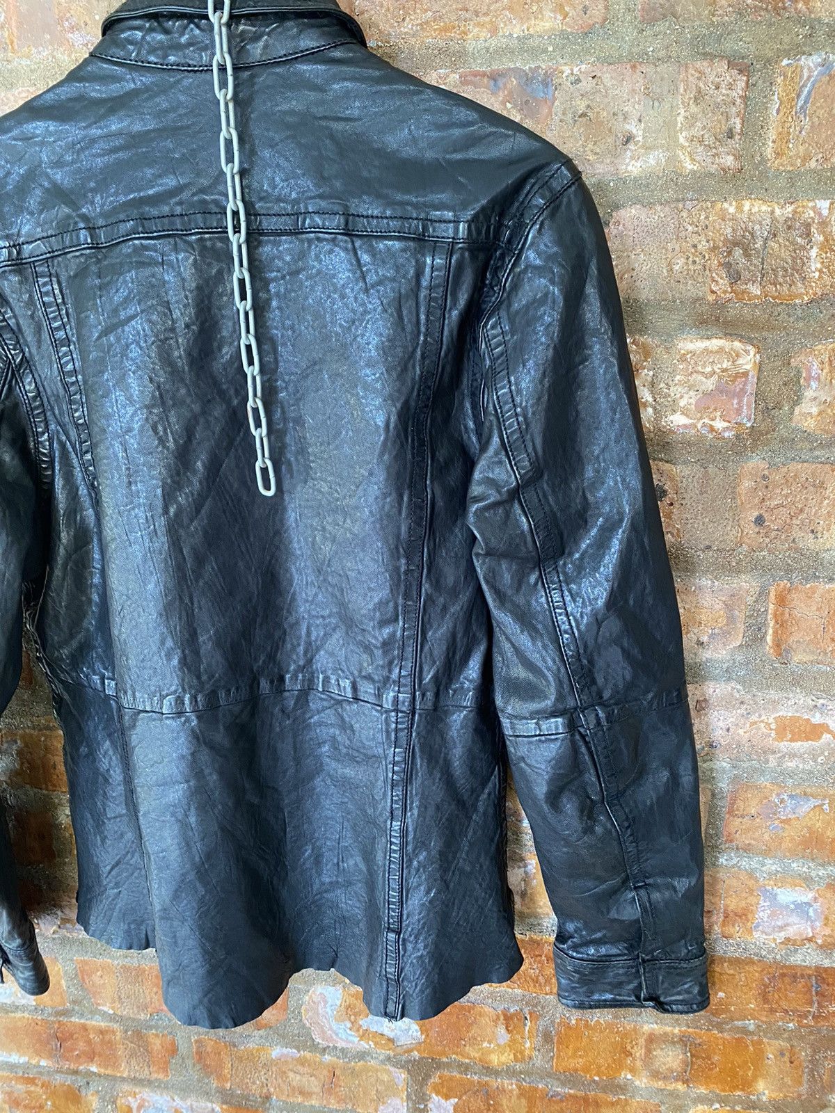 Japanese Brand 2000s Luva Tram by Ueno Shokai sheepskin Leather Jacket Size US M / EU 48-50 / 2 - 14 Thumbnail