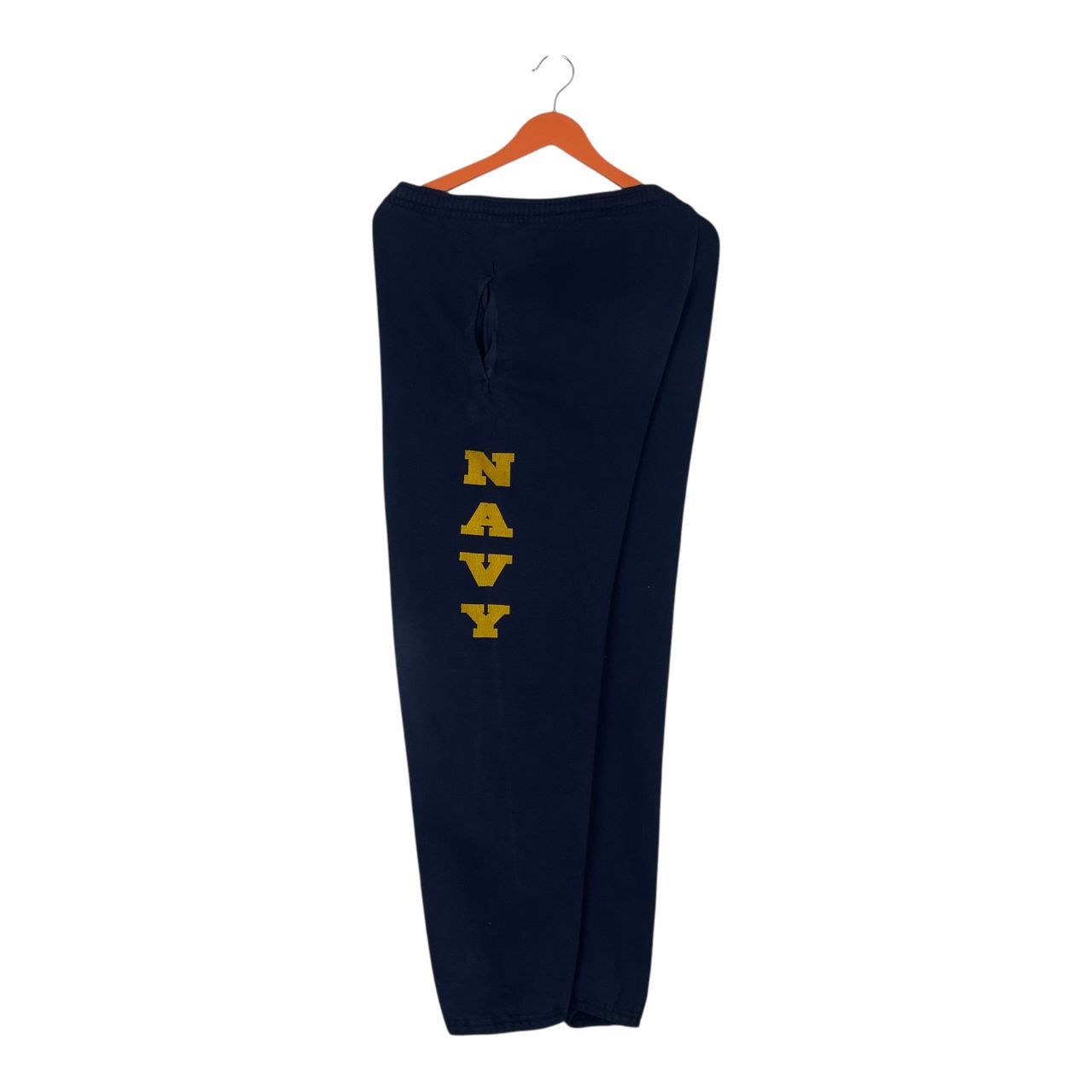 Vintage Vintage Gildan Inspired Navy Logo Jogger Pant Size 30-35 Size US 34 / EU 50 - 1 Thumbnail