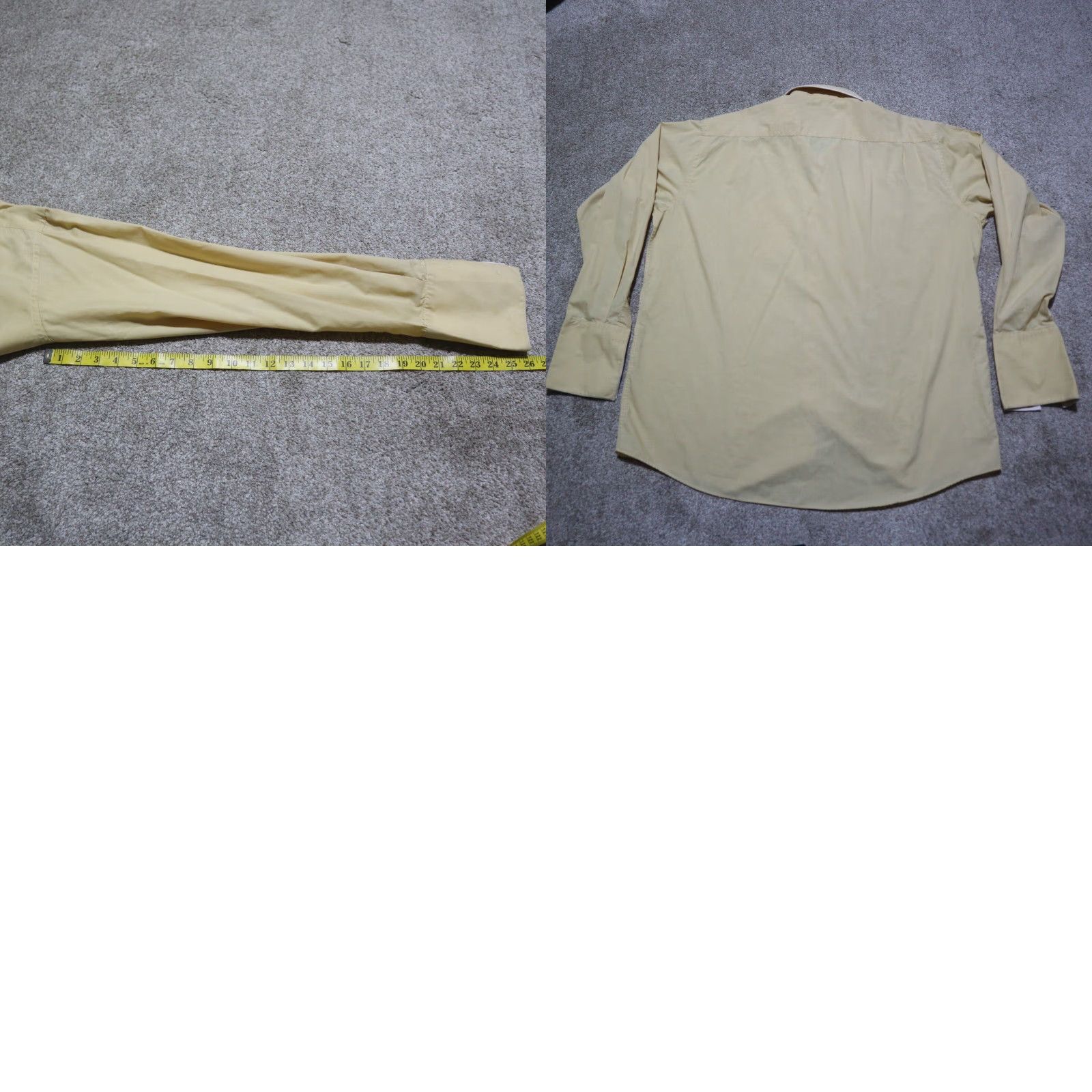 Vintage Bruno Conte Shirt Adult 18.5 Yellow Button-Up Long Sleeve Men’s 36/37 Regular XS? Size US XXL / EU 58 / 5 - 8 Thumbnail